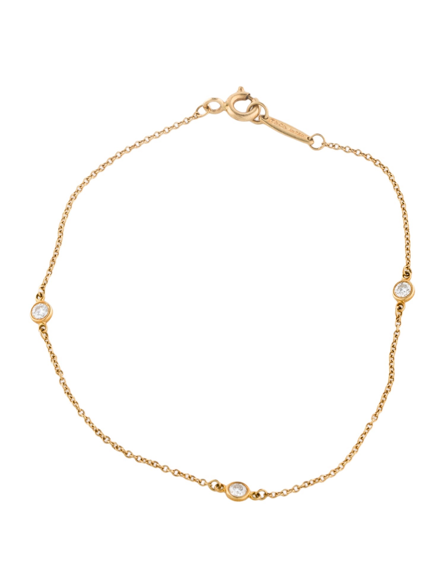 Tiffany & Co. 18K Diamonds By The Yard Station Bracelet