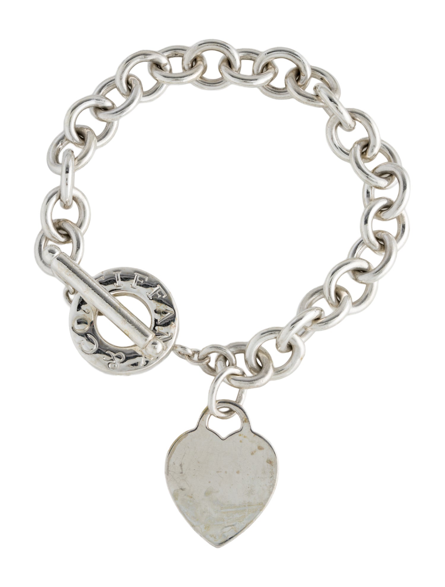 Tiffany & Co. Heart Tag Toggle Bracelet.