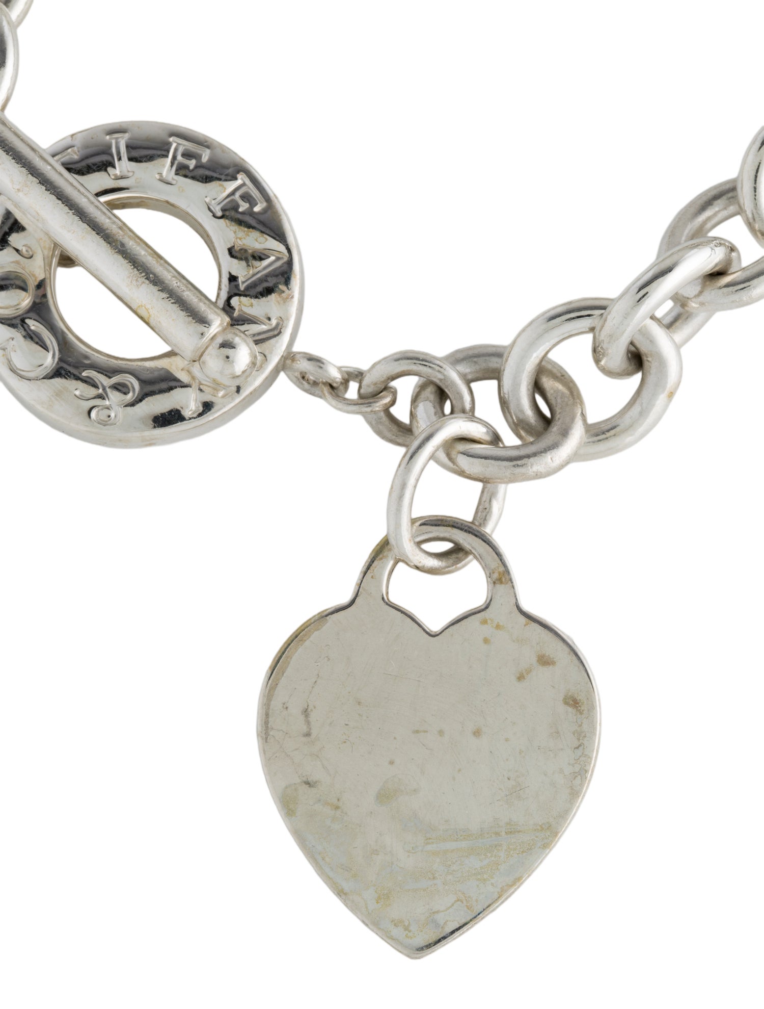 Tiffany & Co. Heart Tag Toggle Bracelet.