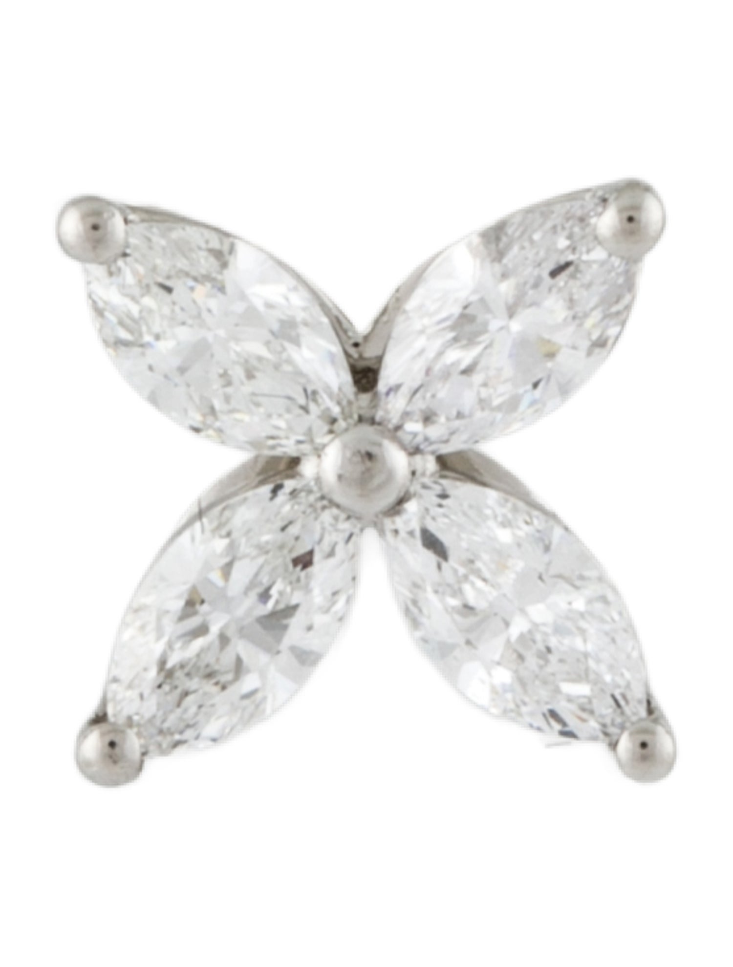 Tiffany & Co. Platinum Diamond Tiffany Victoria® Earring