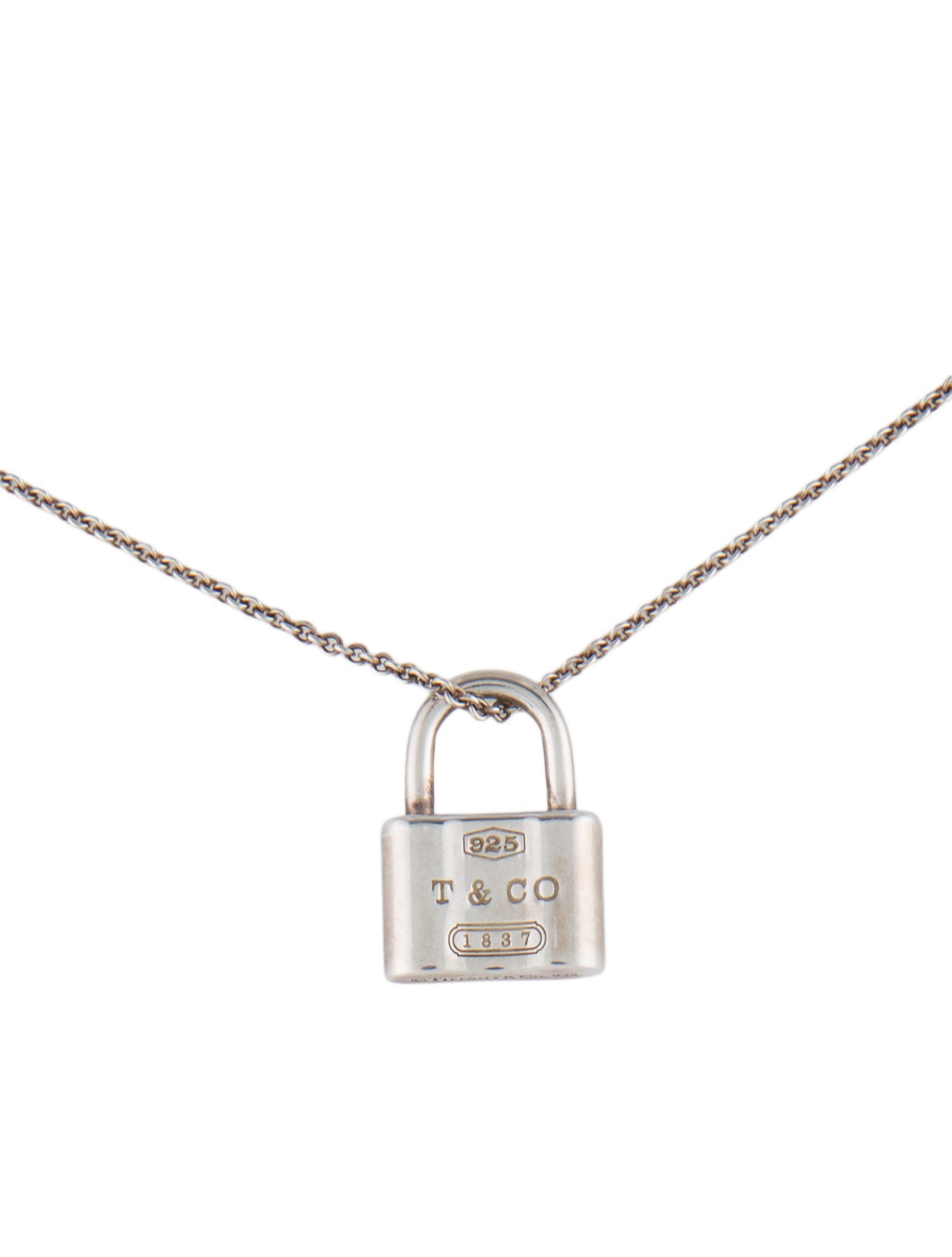 Tiffany & Co. 1837® Lock Pendant Necklace