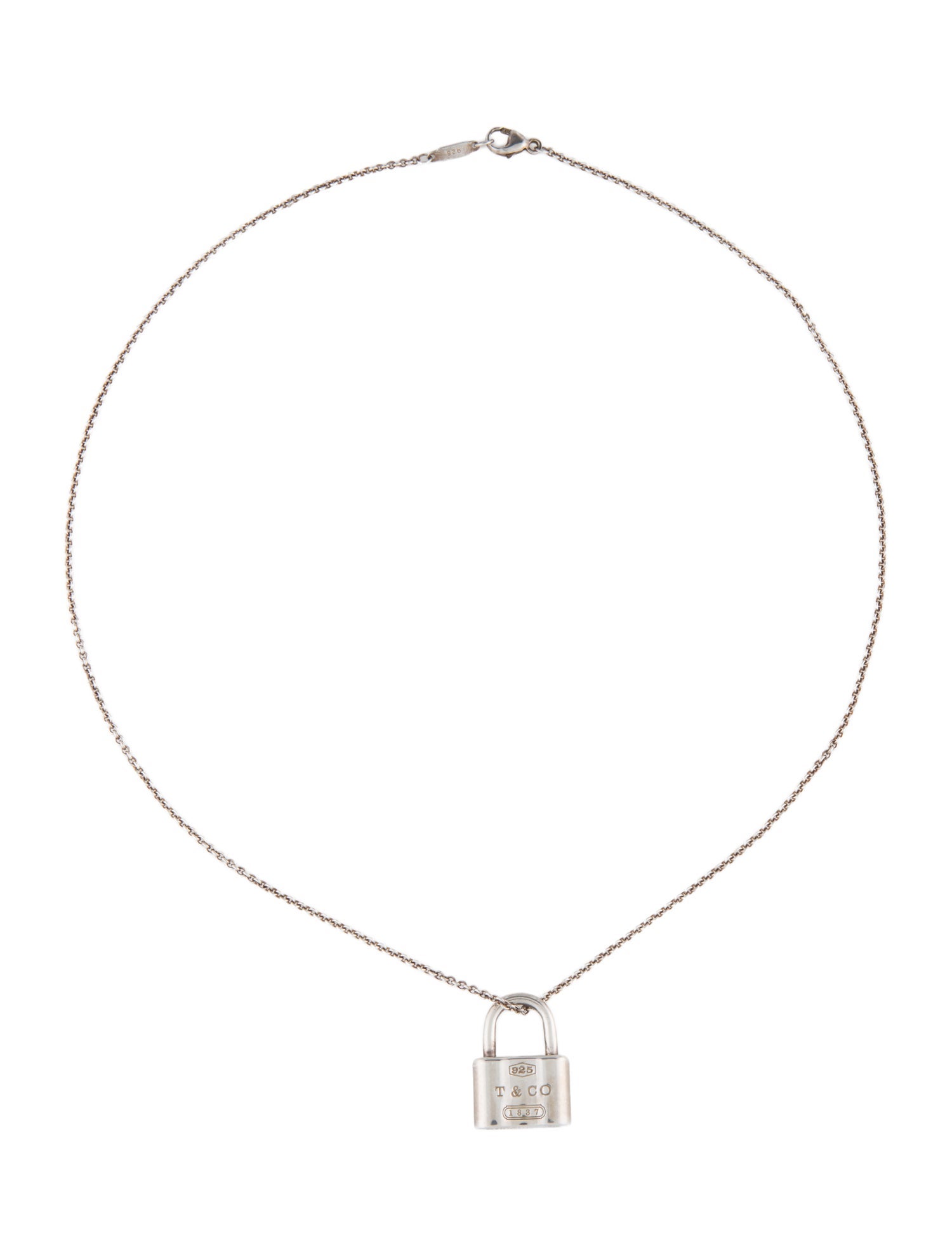 Tiffany & Co. 1837® Lock Pendant Necklace