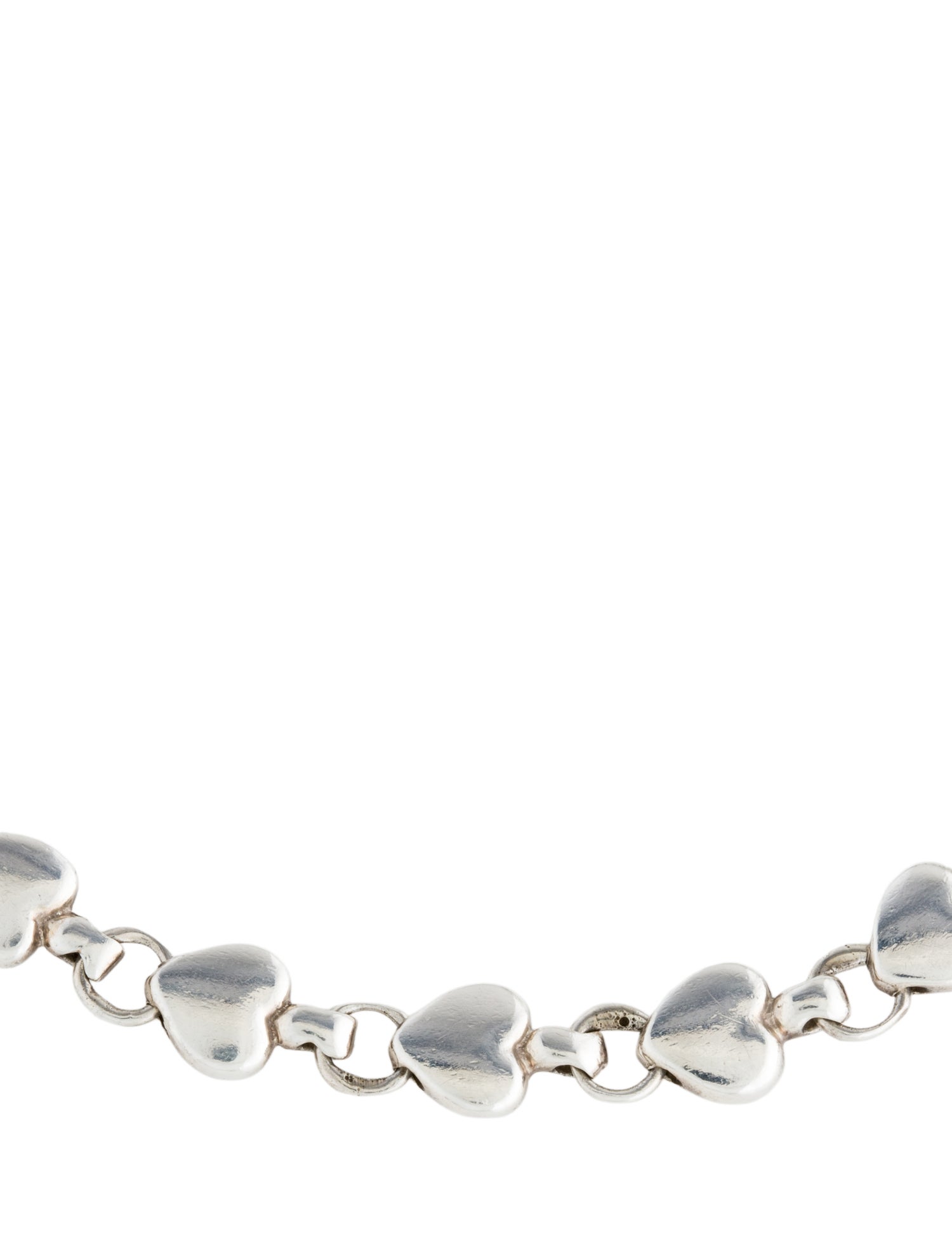 Tiffany & Co. Vintage Heart Link Bracelet