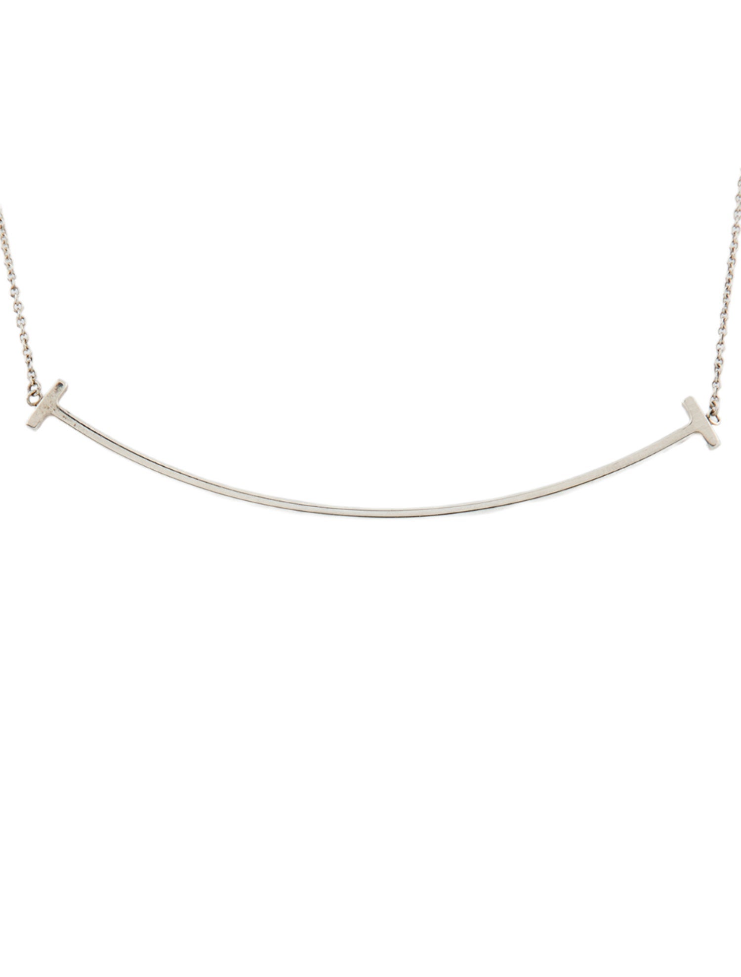 Tiffany & Co. T Smile Large Pendant Necklace - Pendant Necklace ...