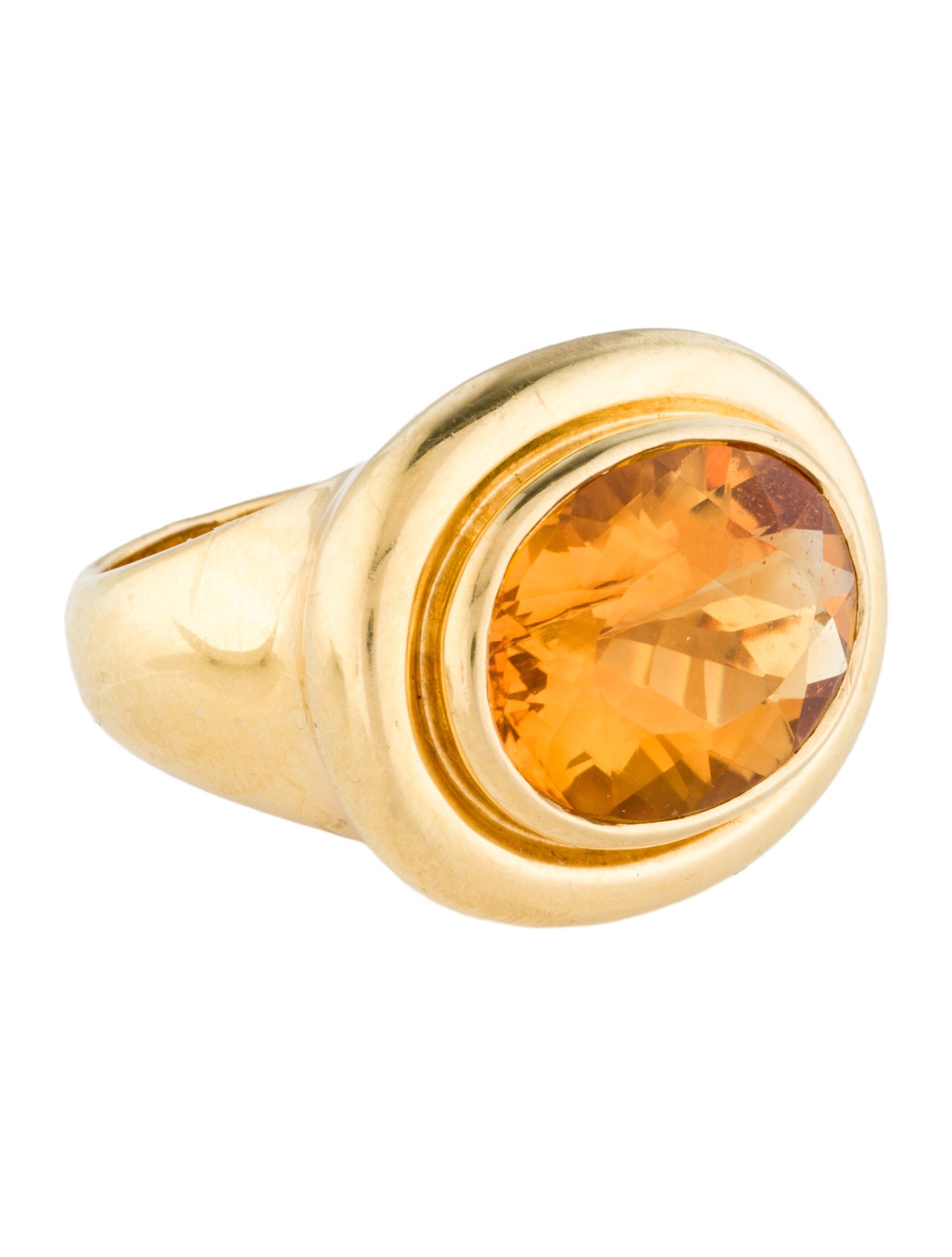 Tiffany & Co. 18K 8.76ct Citrine Cocktail Ring