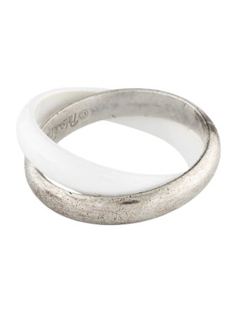 Tiffany & Co. Ceramic Interlocking RIng