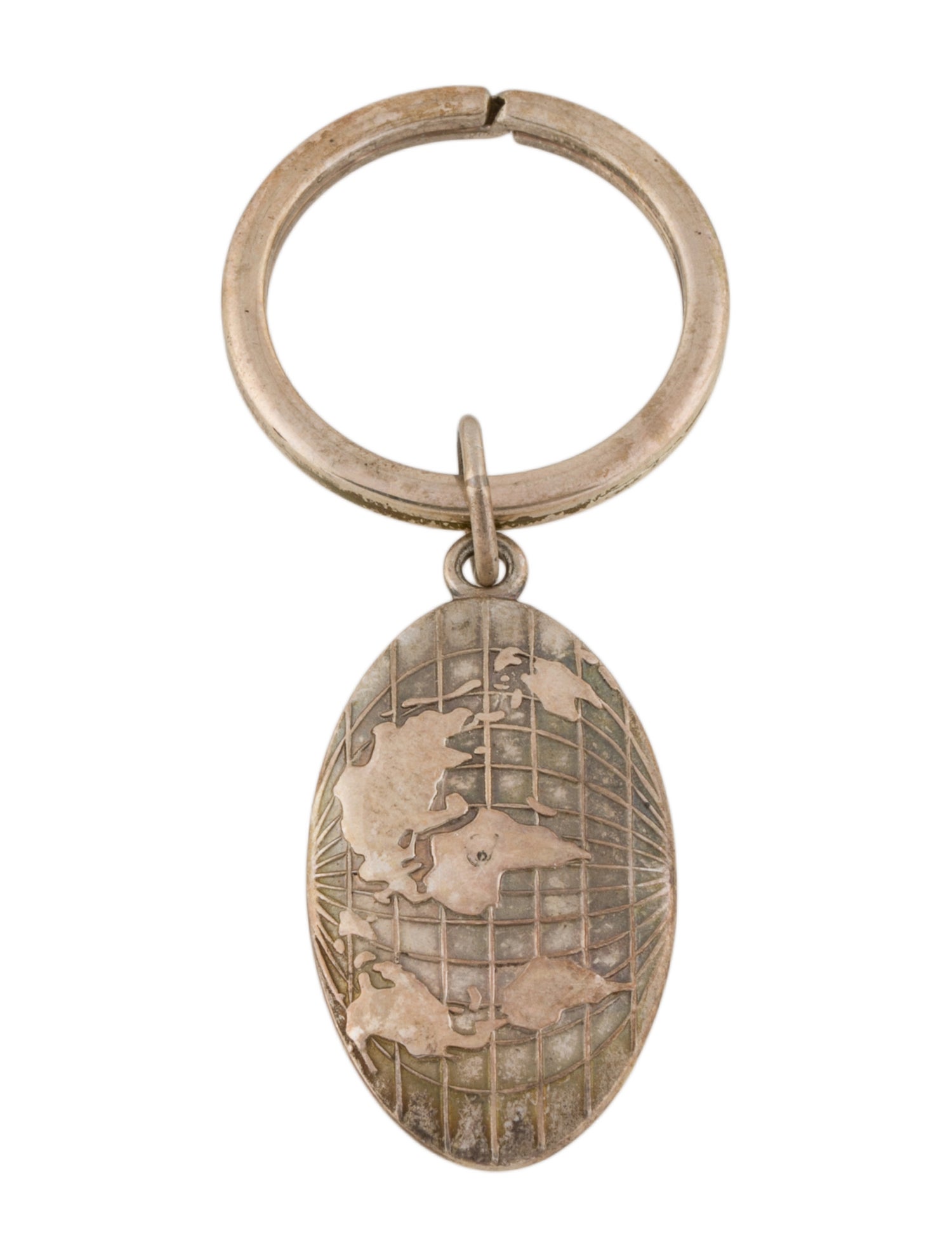 Tiffany & Co. Women's Sterling Silver Globe Key Ring