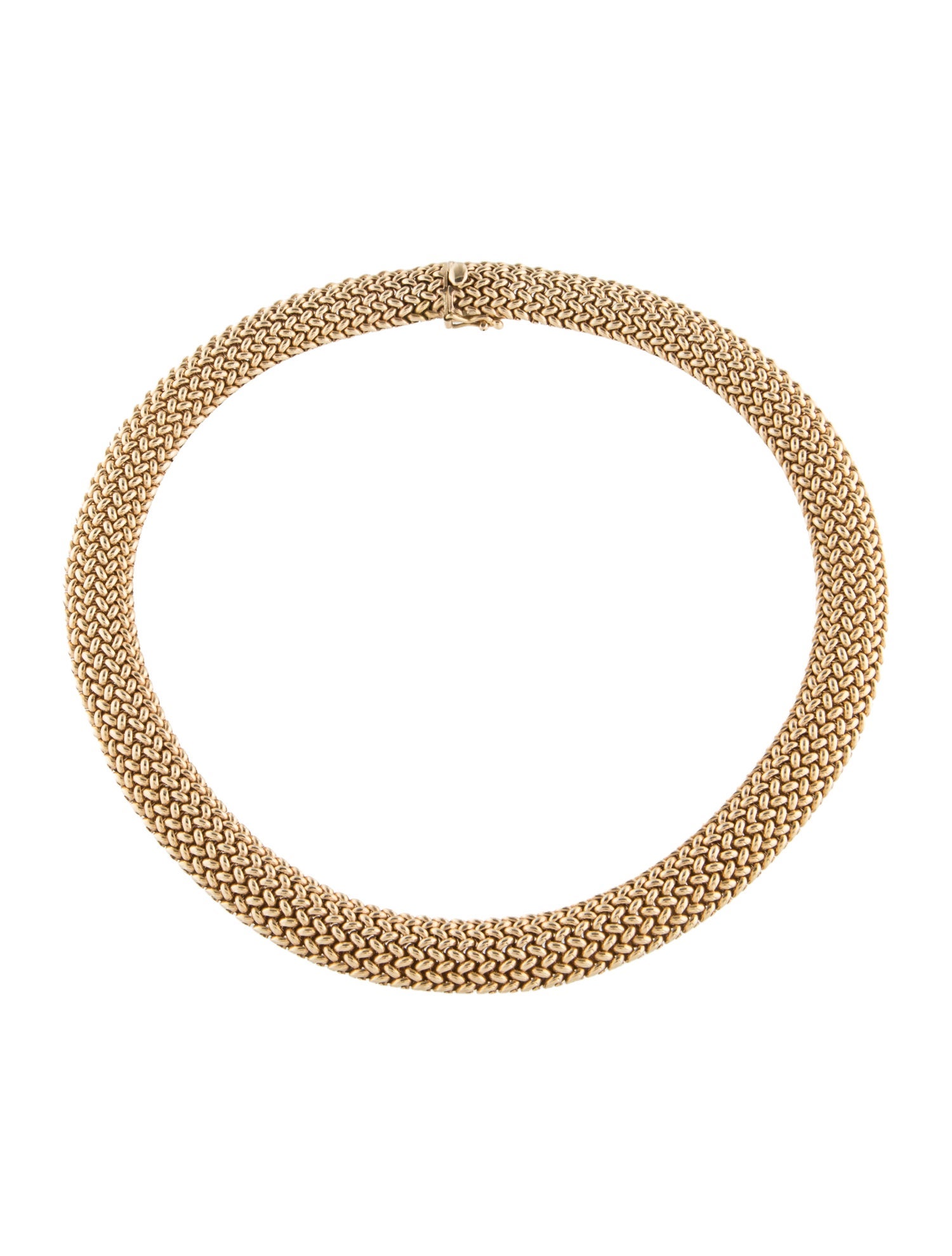 Tiffany & Co. Vintage 14K Mesh Collar Necklace