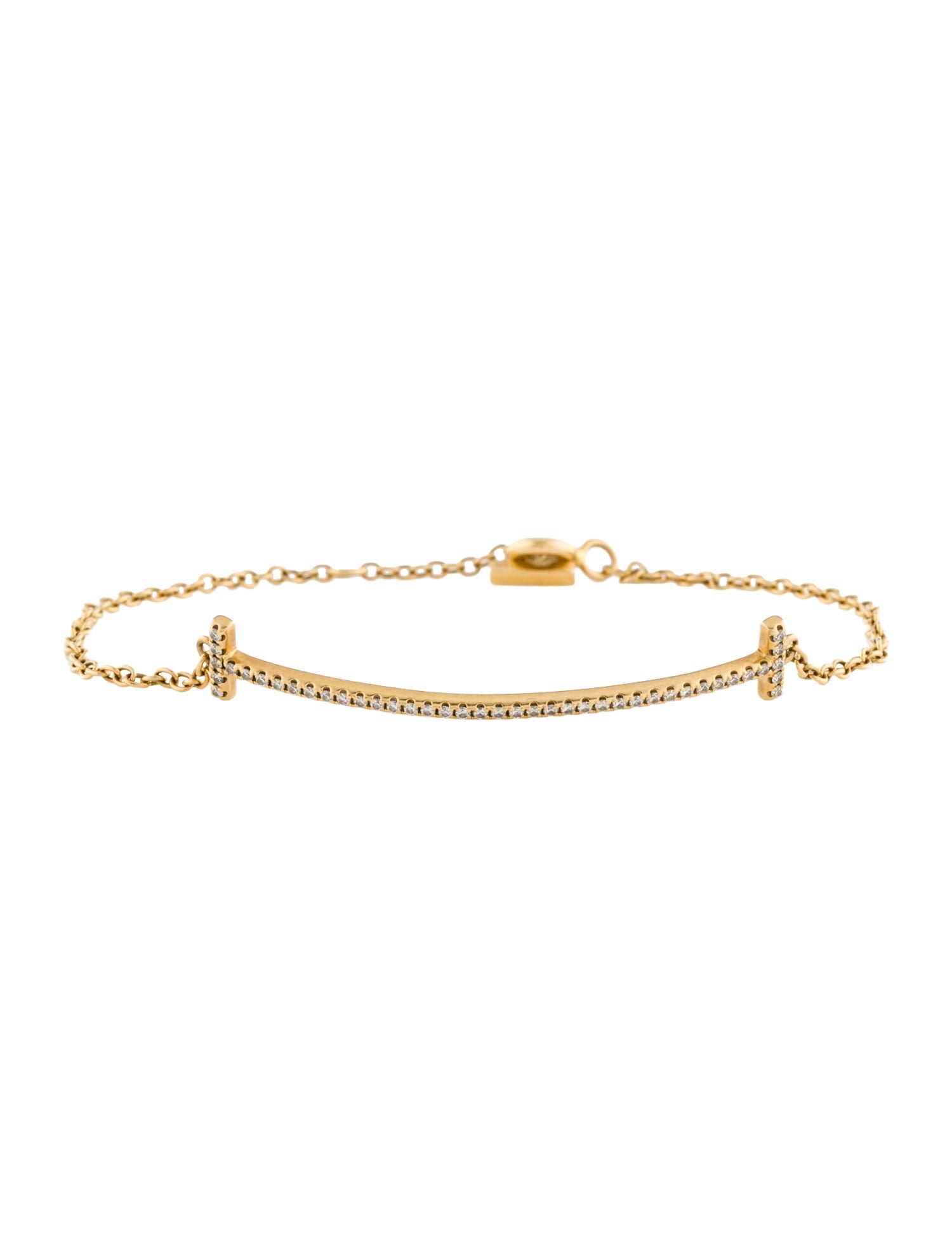 Tiffany & Co. 18K Diamond Smile Bracelet