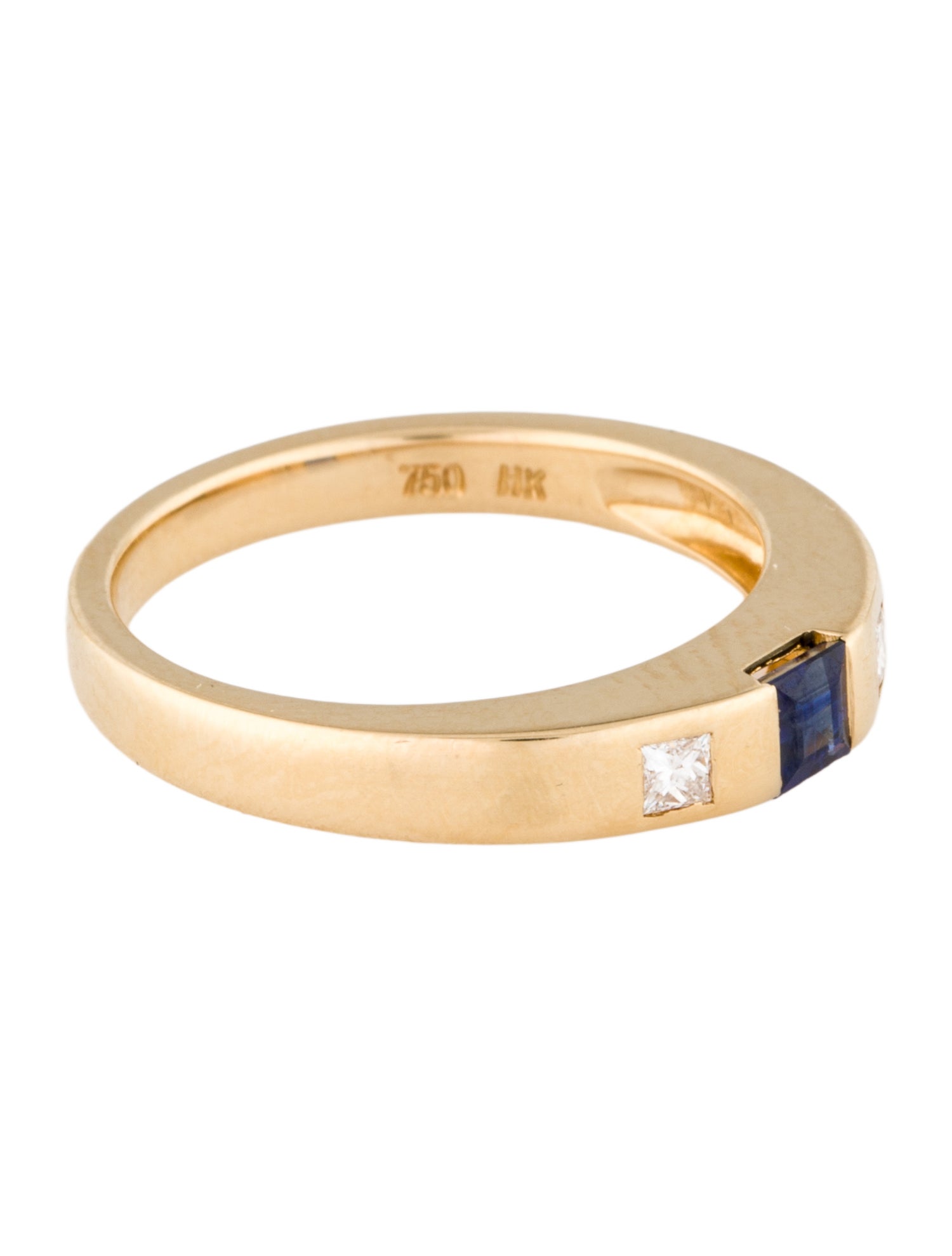 Tiffany & Co. 18K Sapphire & Diamond Band