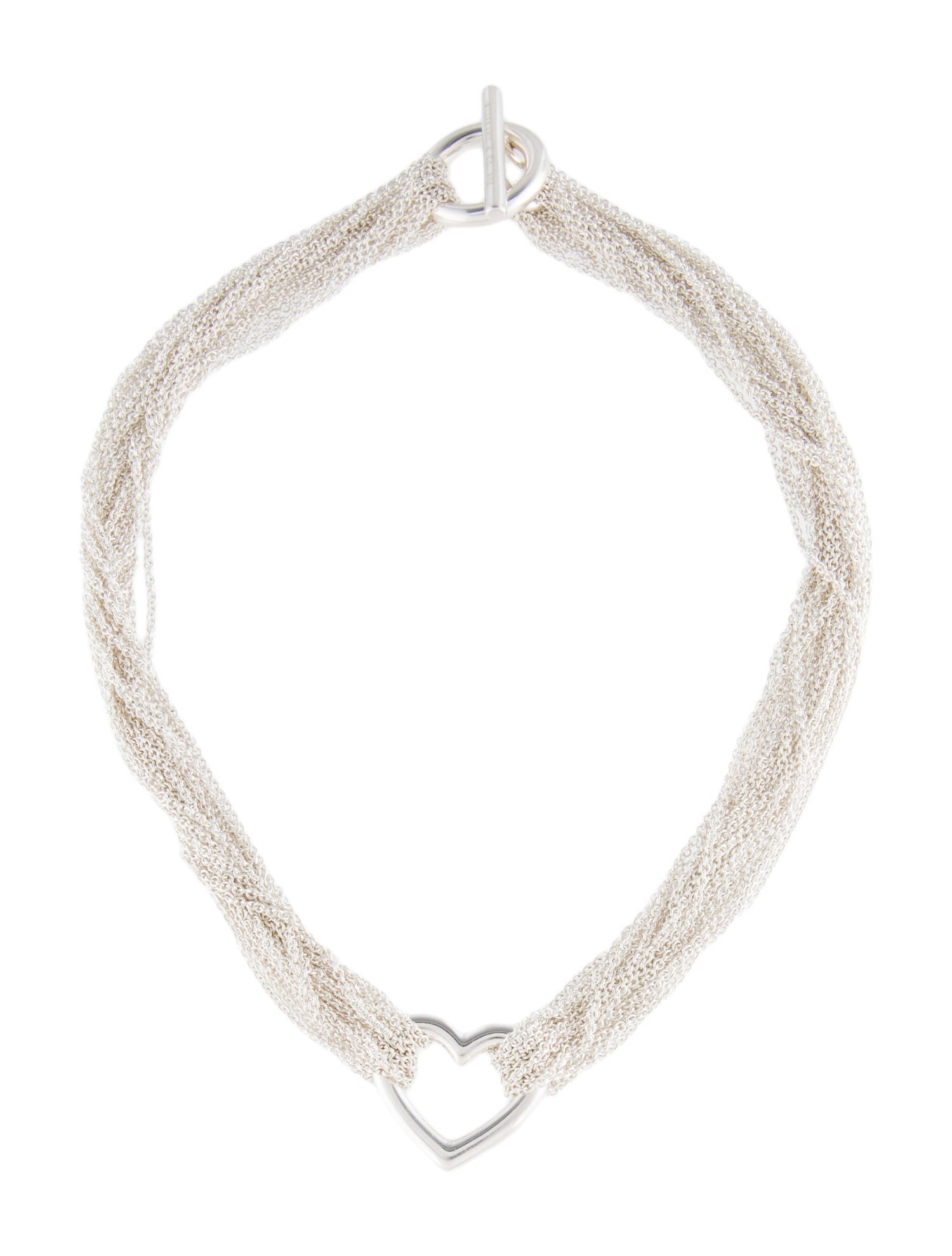 Tiffany & Co. Multi-Strand Heart Toggle Necklace
