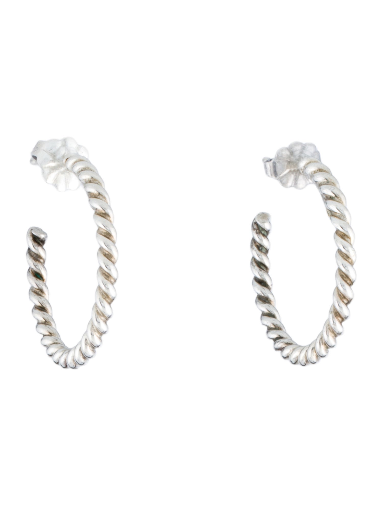 Tiffany & Co. Twist Rope Hoop Earrings