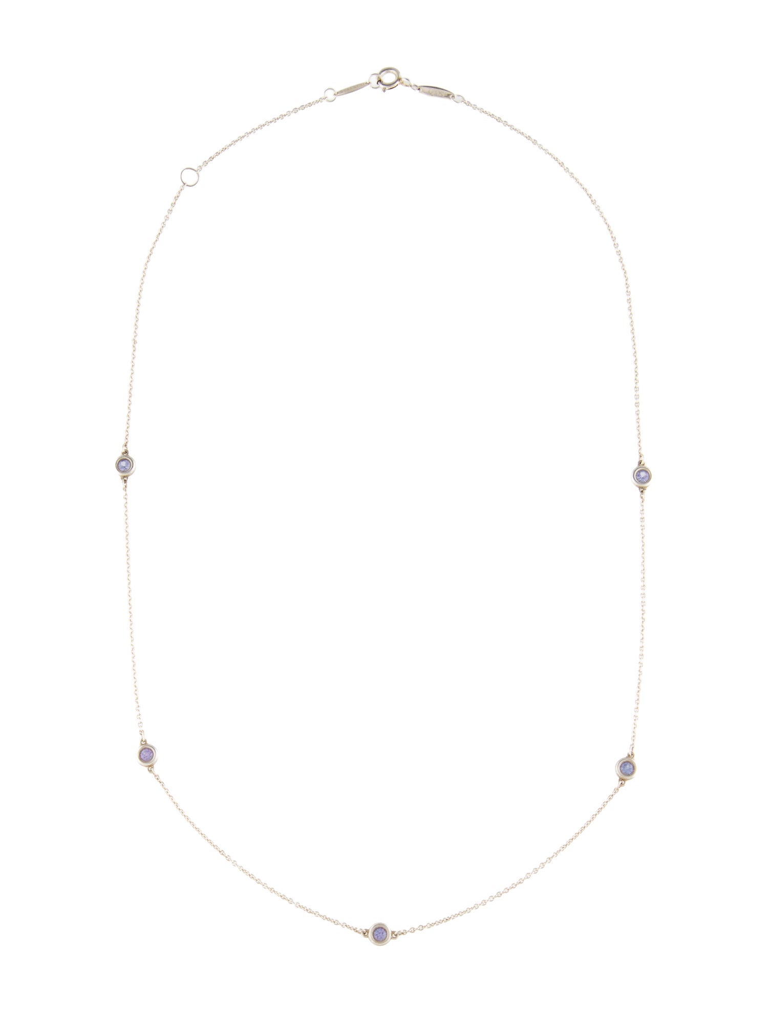 Tiffany & Co. Tanzanite Station Necklace