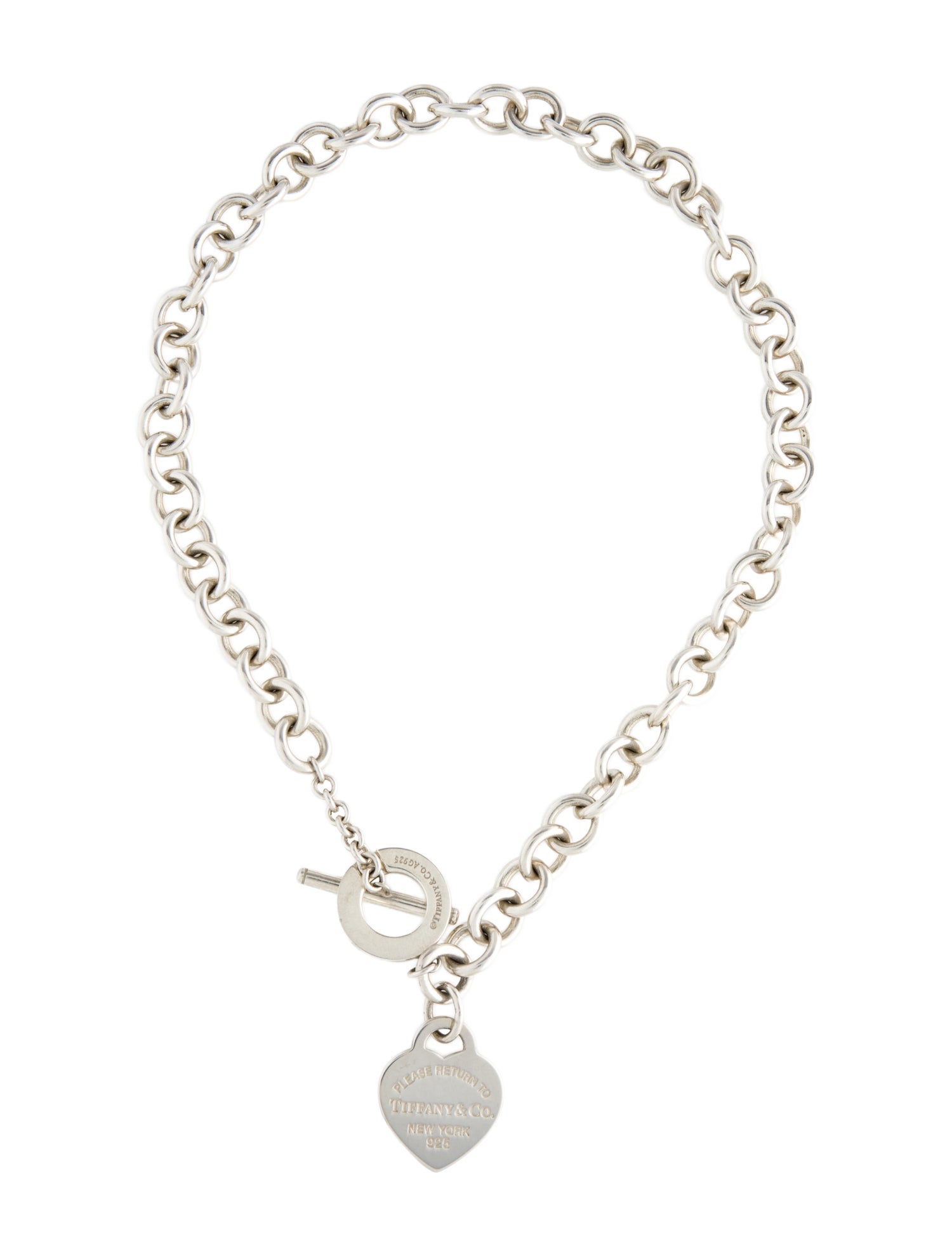 Tiffany & Co. Heart Tag Toggle Pendant Necklace