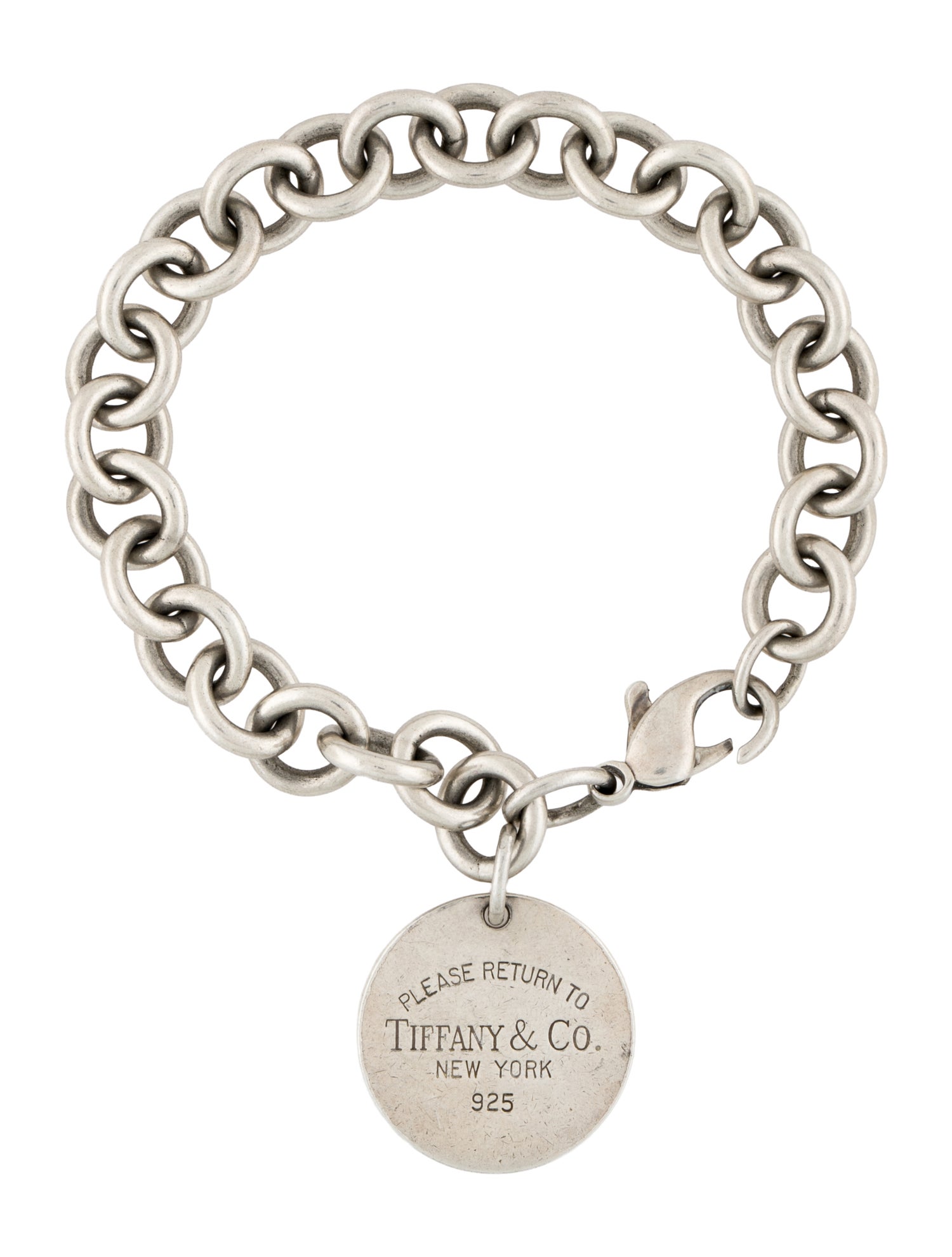 Tiffany & Co. Circle Tag Charm Bracelet