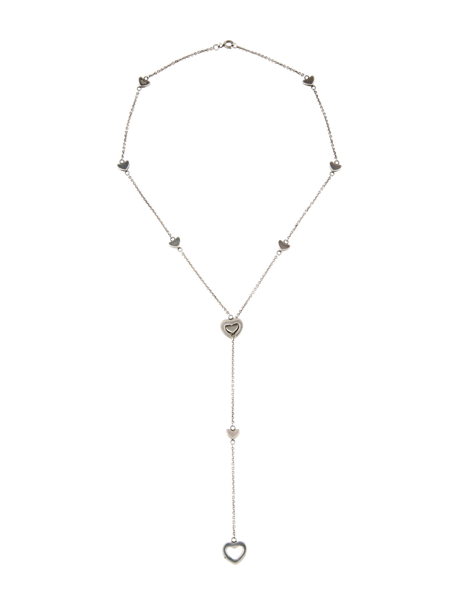 Tiffany & Co. Heart Station Lariat Necklace