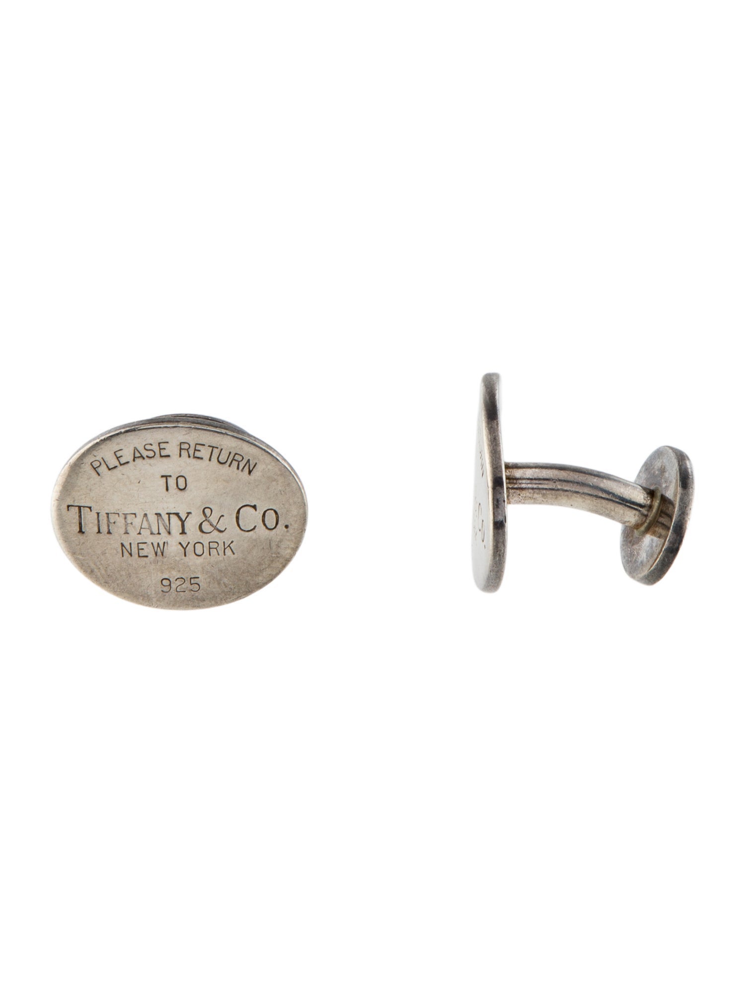 Tiffany & Co. Oval Tag Cufflinks