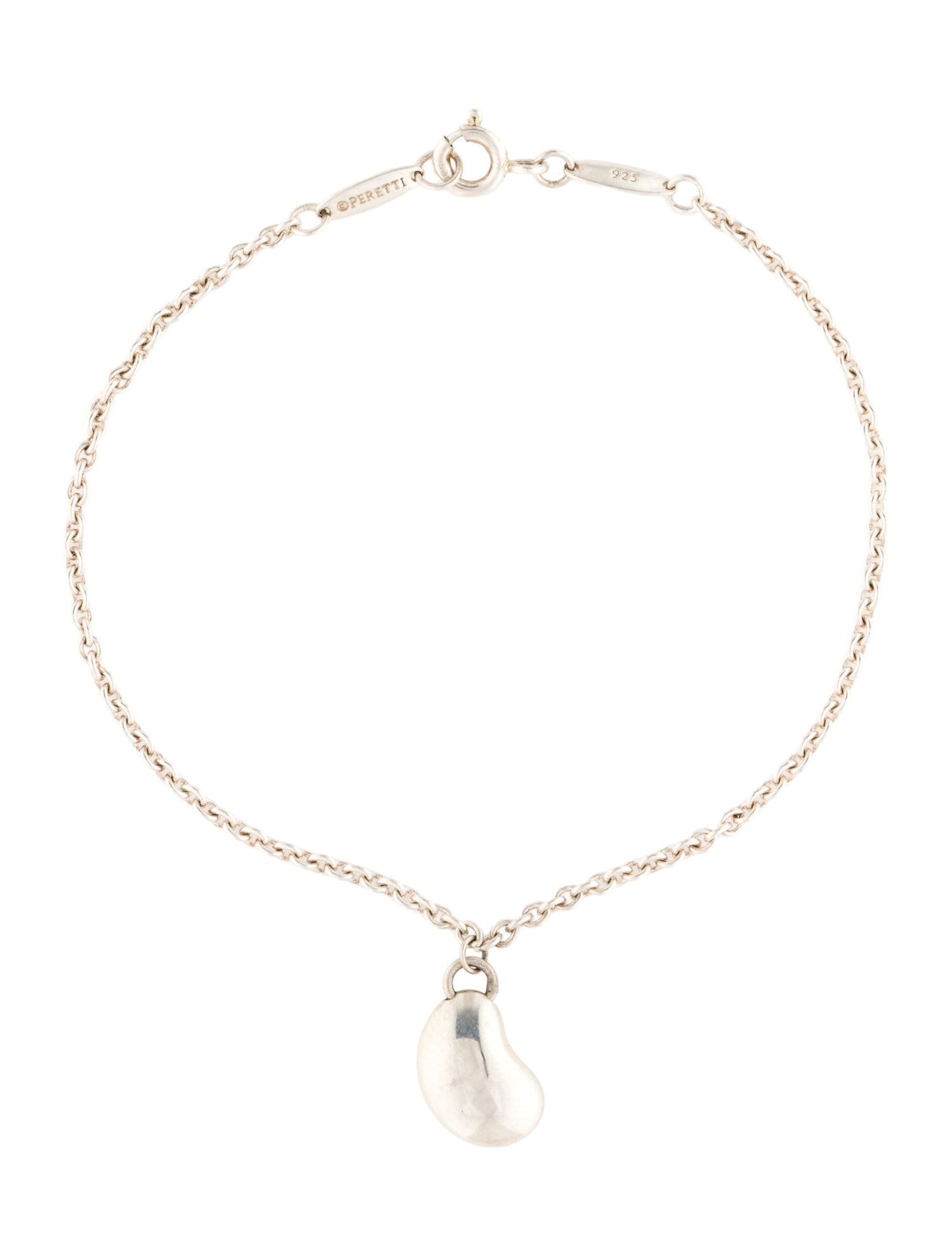 Tiffany & Co. Bean Design Charm Bracelet