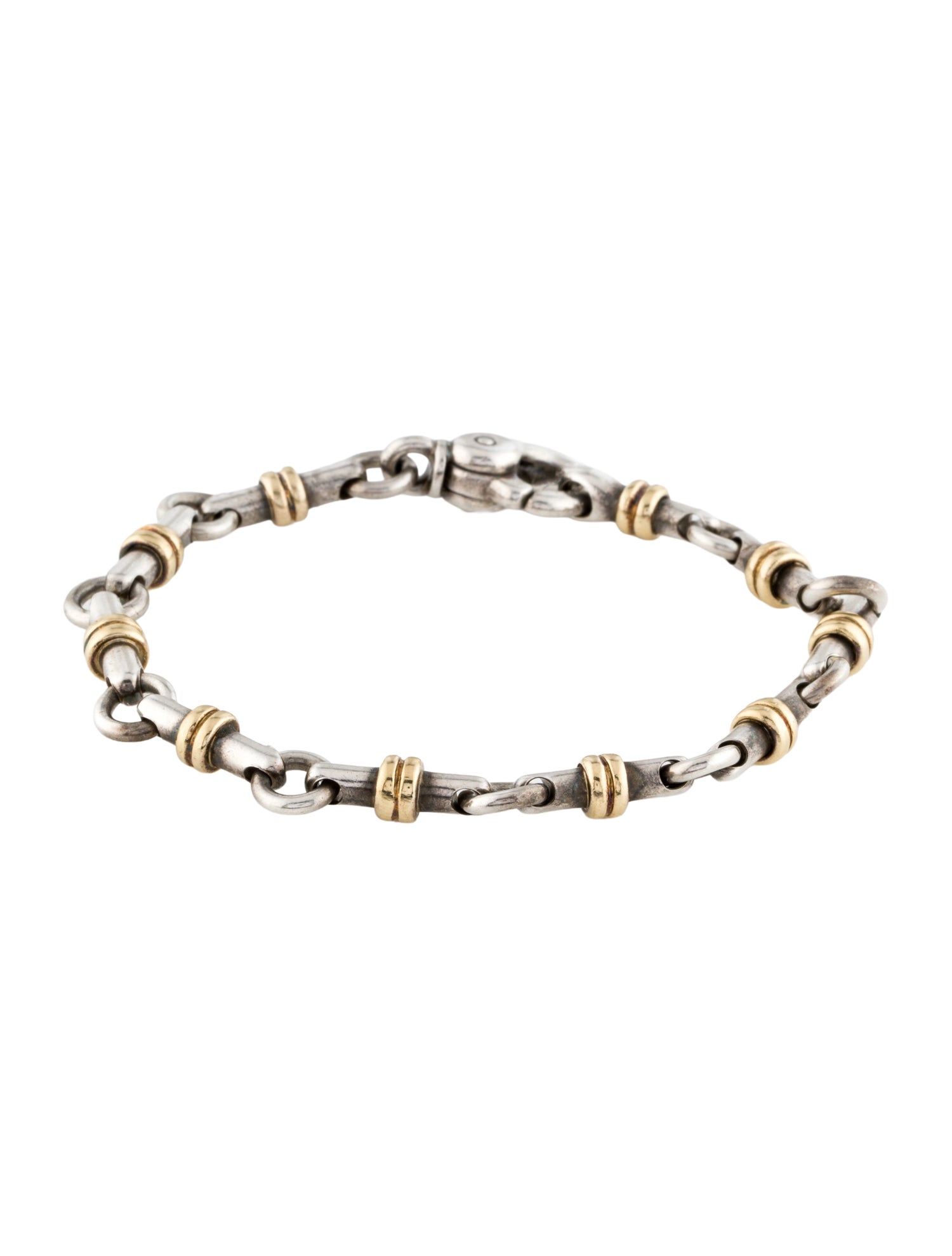 Tiffany & Co. Vintage Two-Tone Bar Link Bracelet