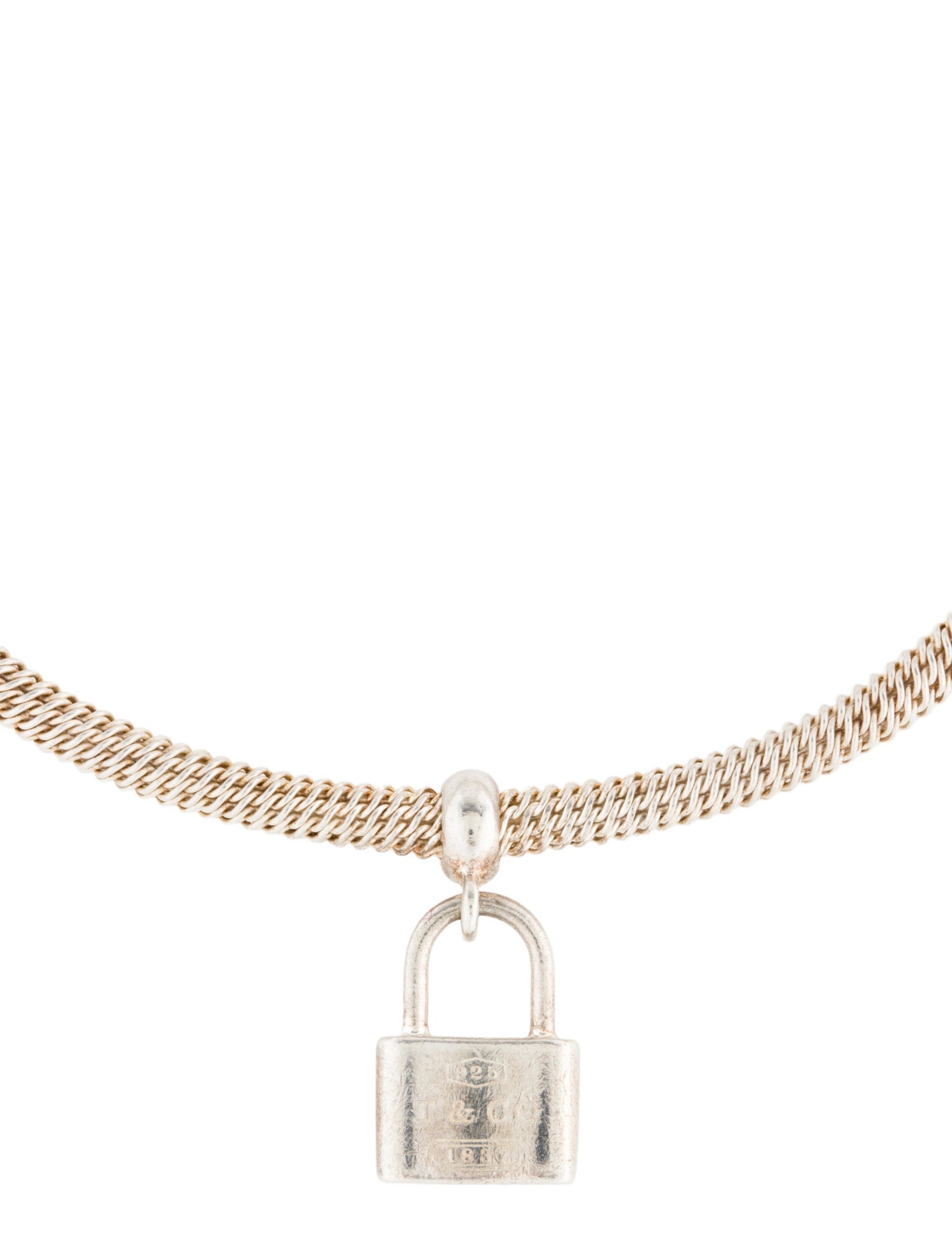 Tiffany & Co. 1837 Lock Charm Cuff Bracelet