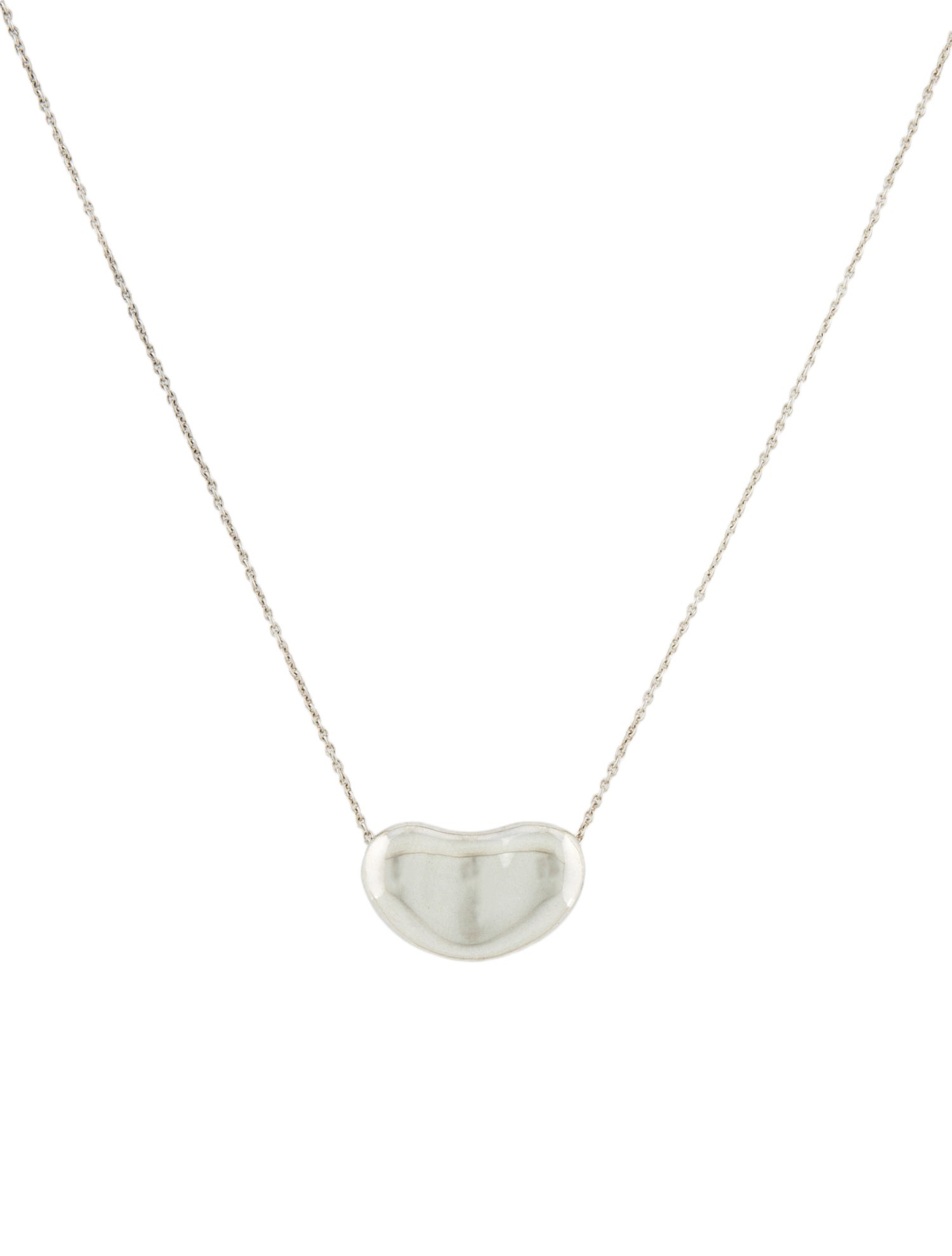 Tiffany & Co. Vintage Bean Design Pendant Necklace
