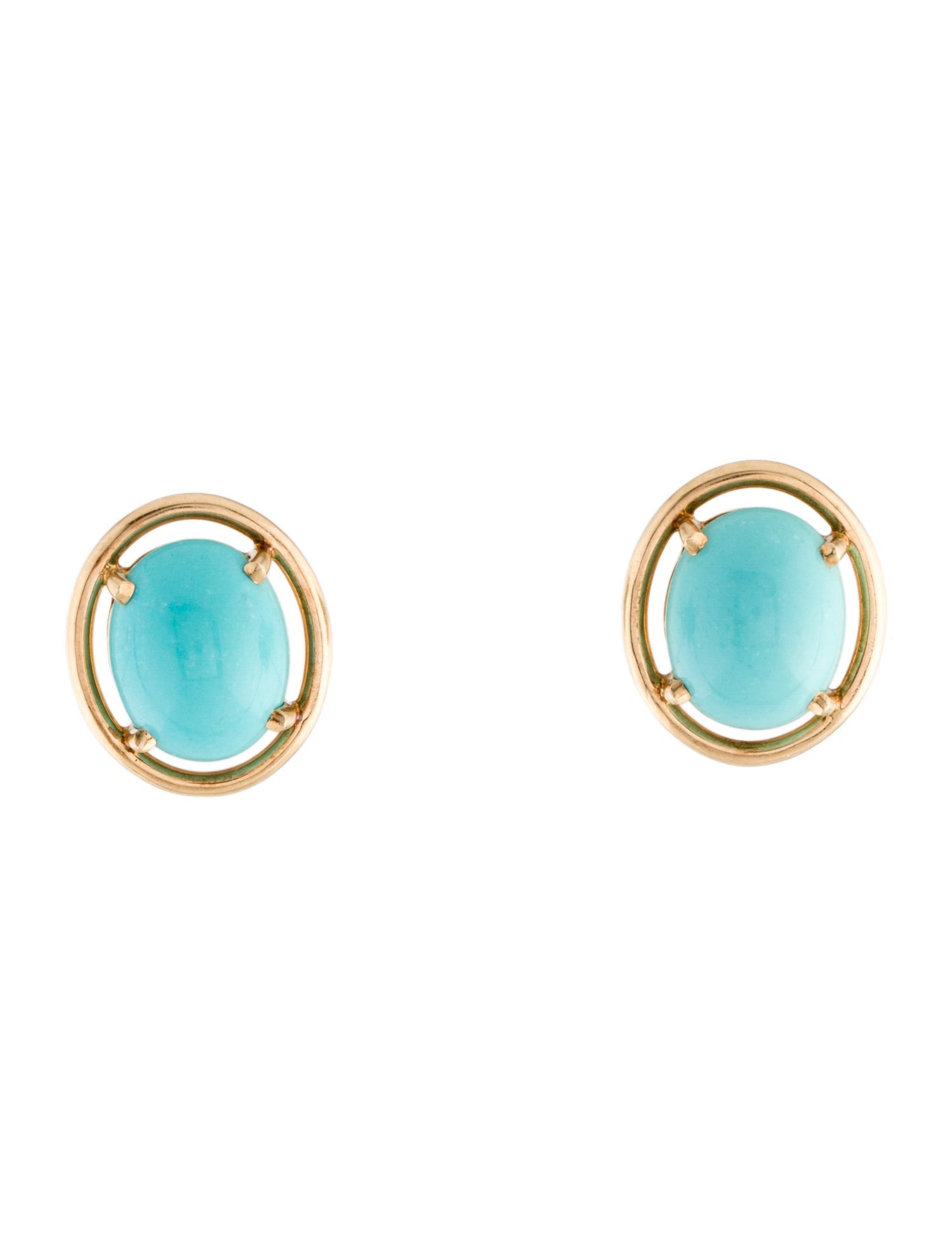 Tiffany & Co. 14K Turquoise Stud Earrings