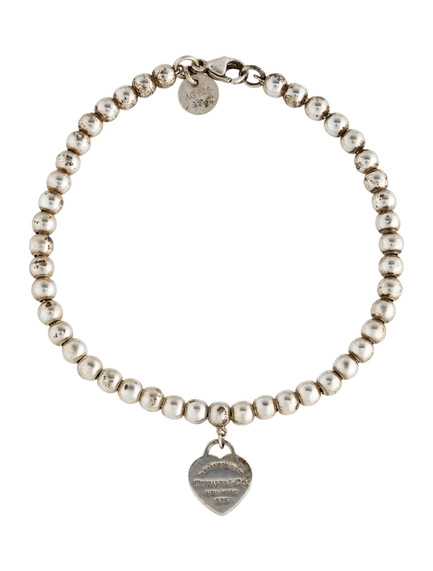 Tiffany & Co. Heart Tag Bead Bracelet