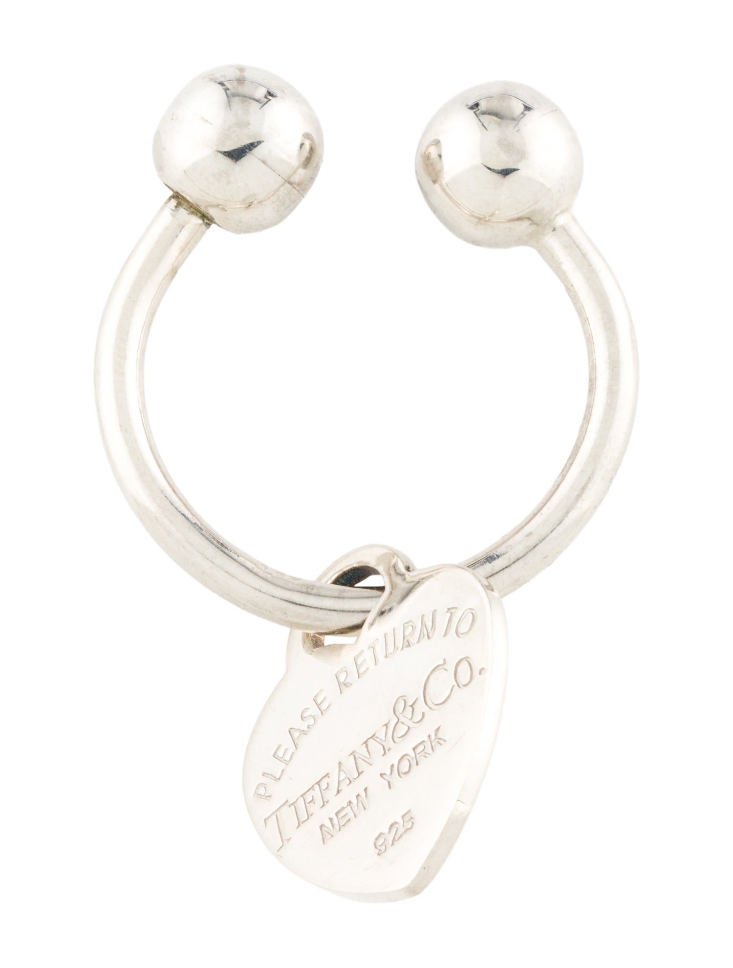 Tiffany & Co. Silver Heart Bag Charm