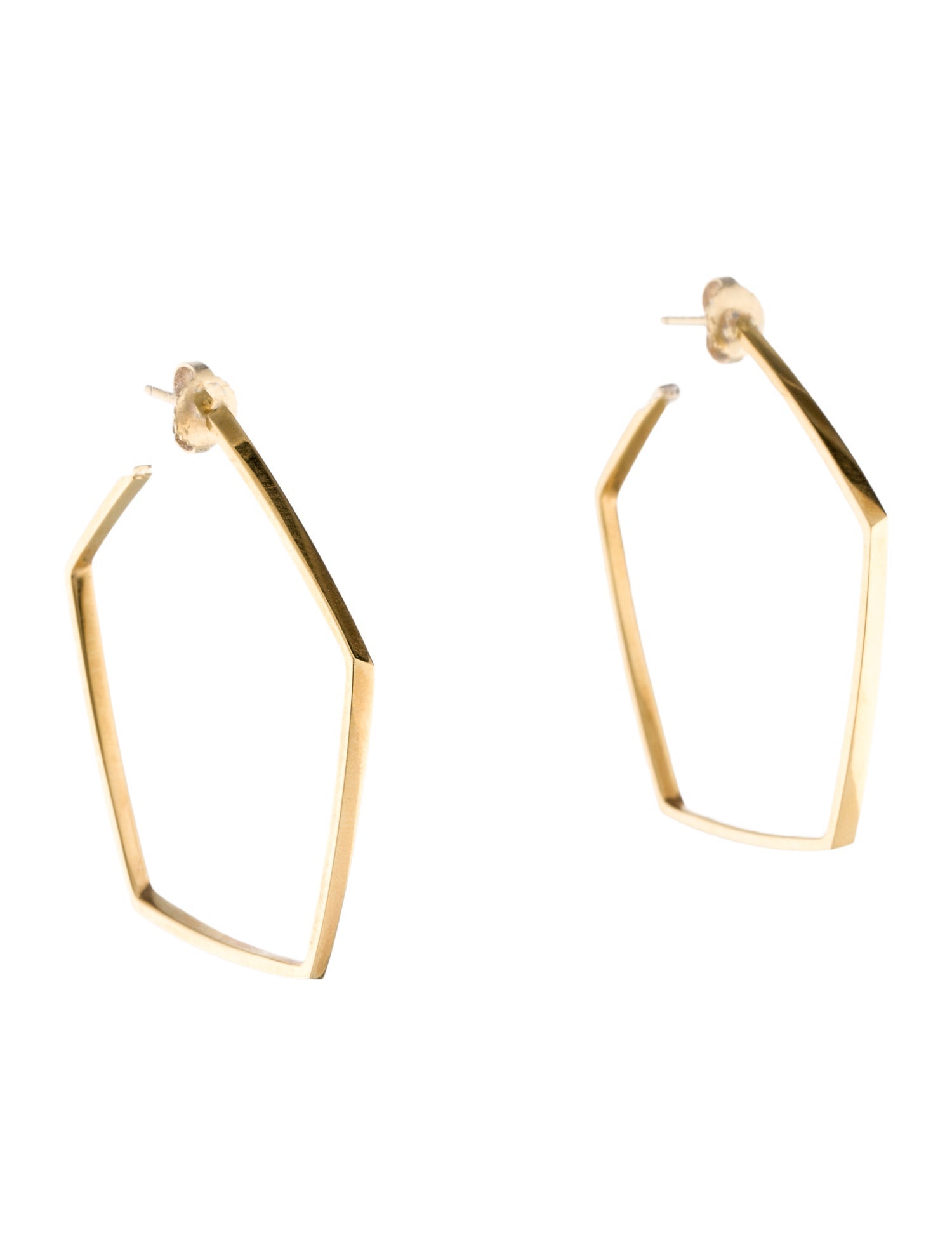 Tiffany & Co. 18K Frank Gehry Torque Hoop Earrings