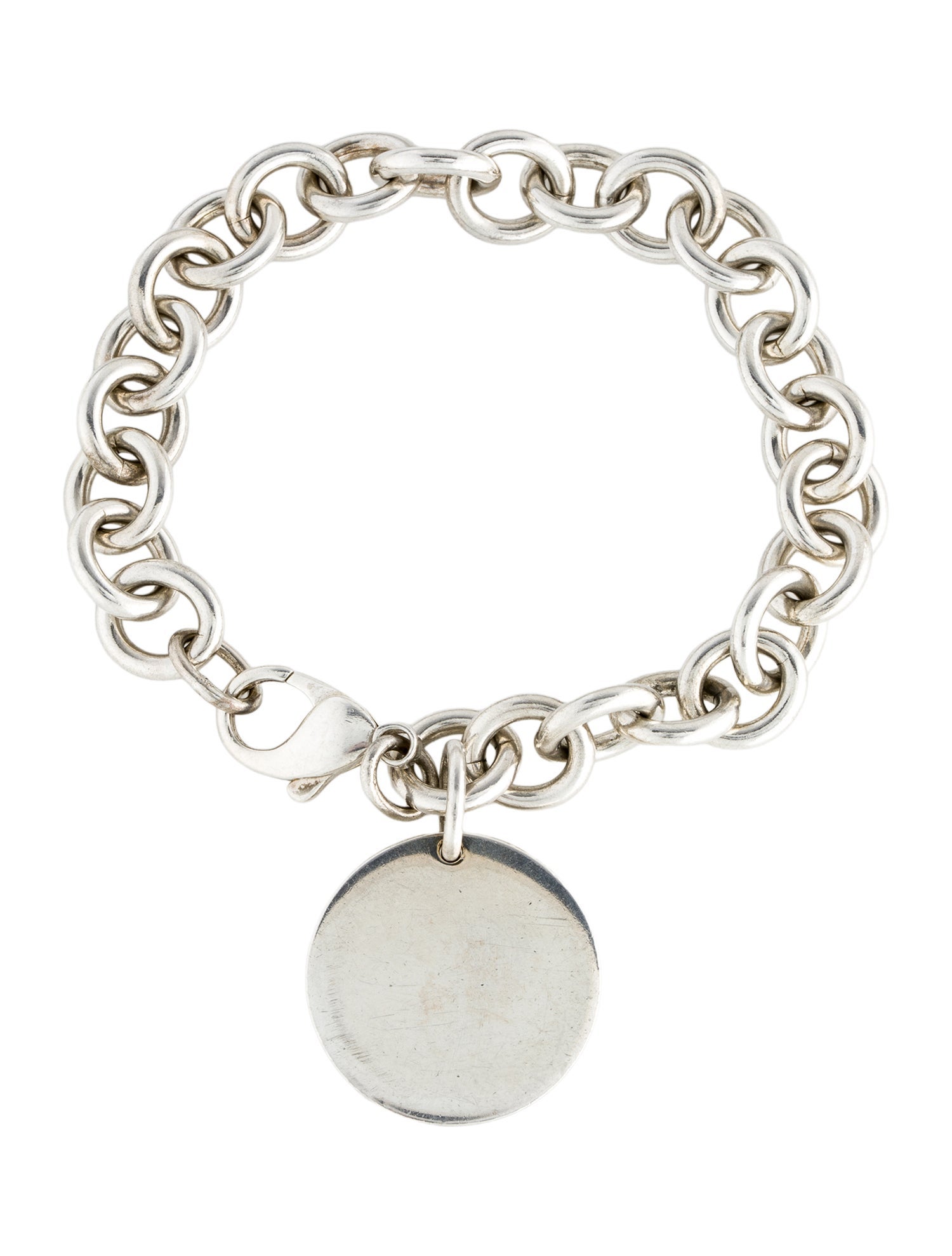 Tiffany & Co. Vintage Round Tag Charm Bracelet