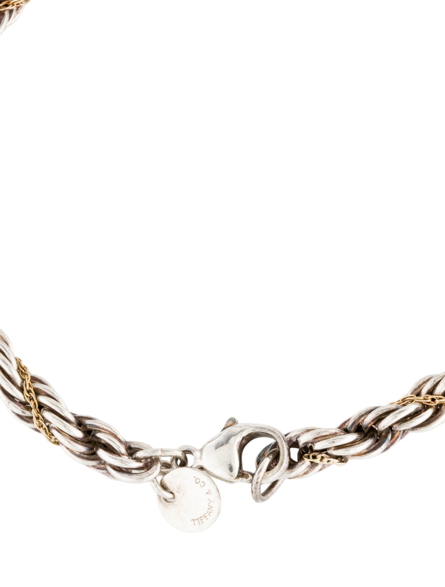 Tiffany & Co. Two-Tone Twisted Rope Chain Bracelet