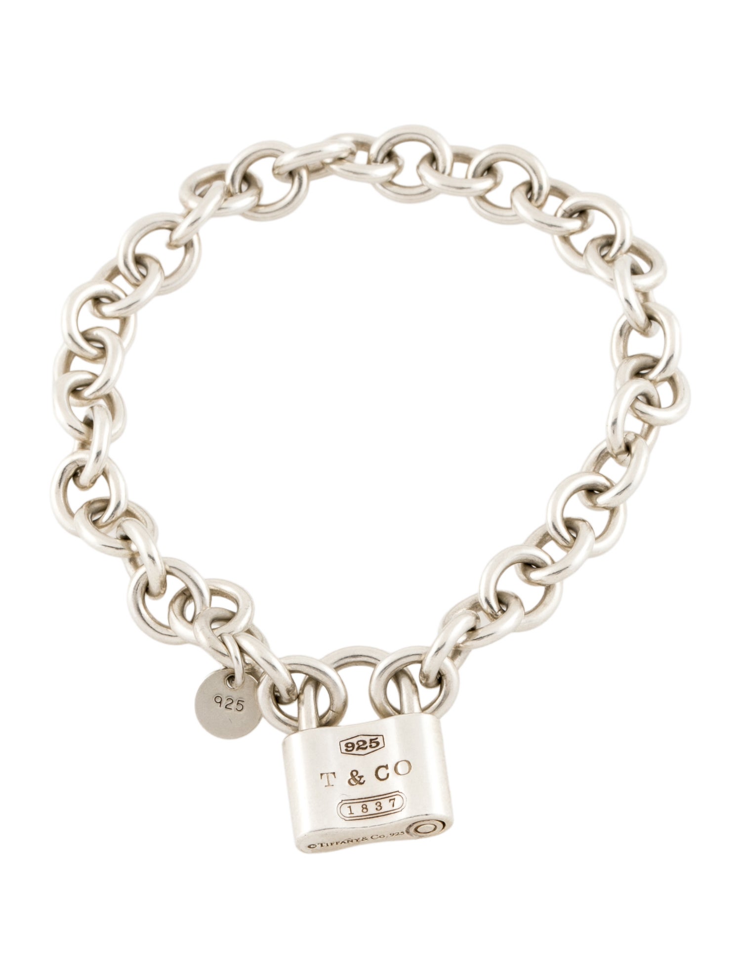 Tiffany & Co. Lock Charm Bracelet