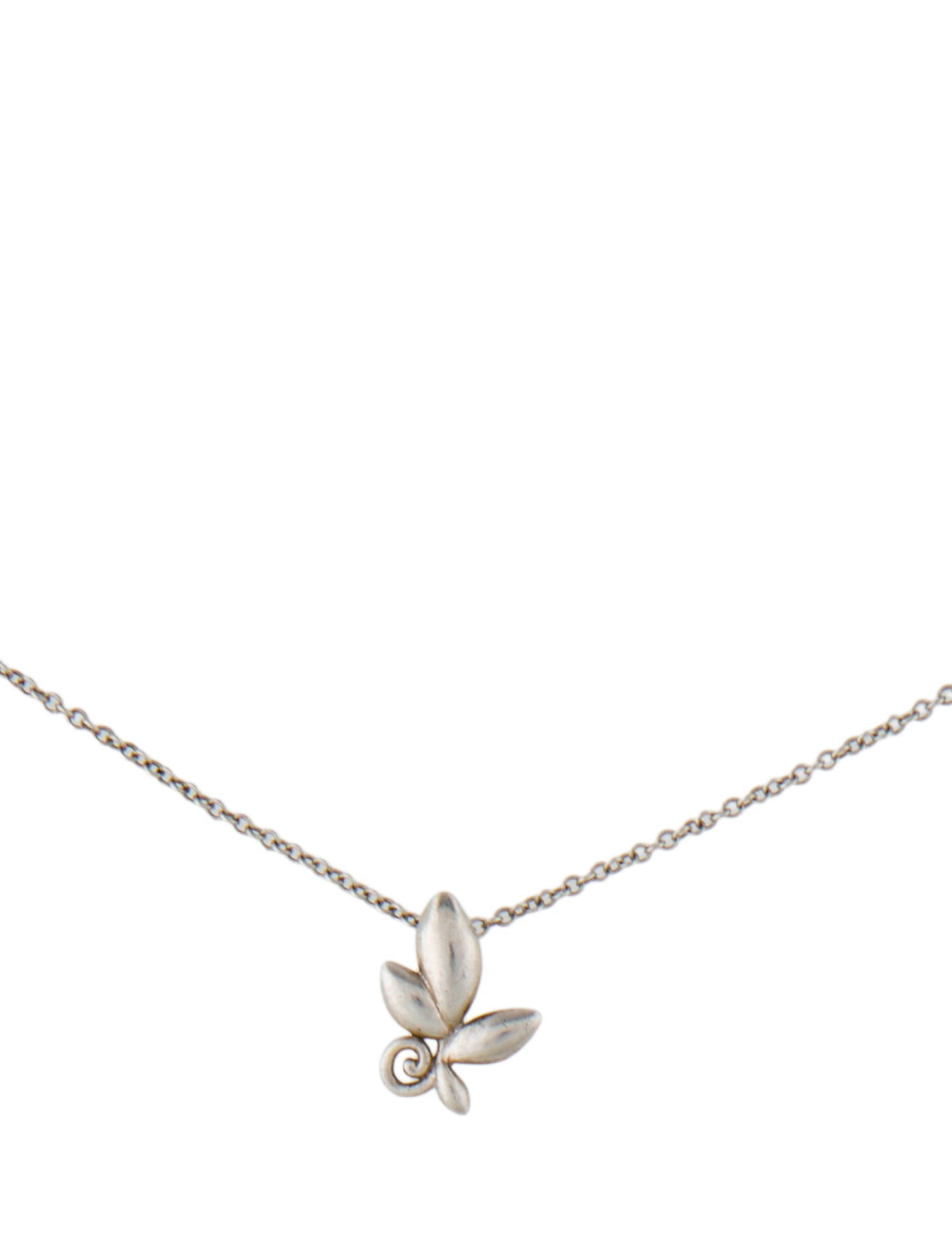 Tiffany & Co. Olive Leaf Pendant Necklace