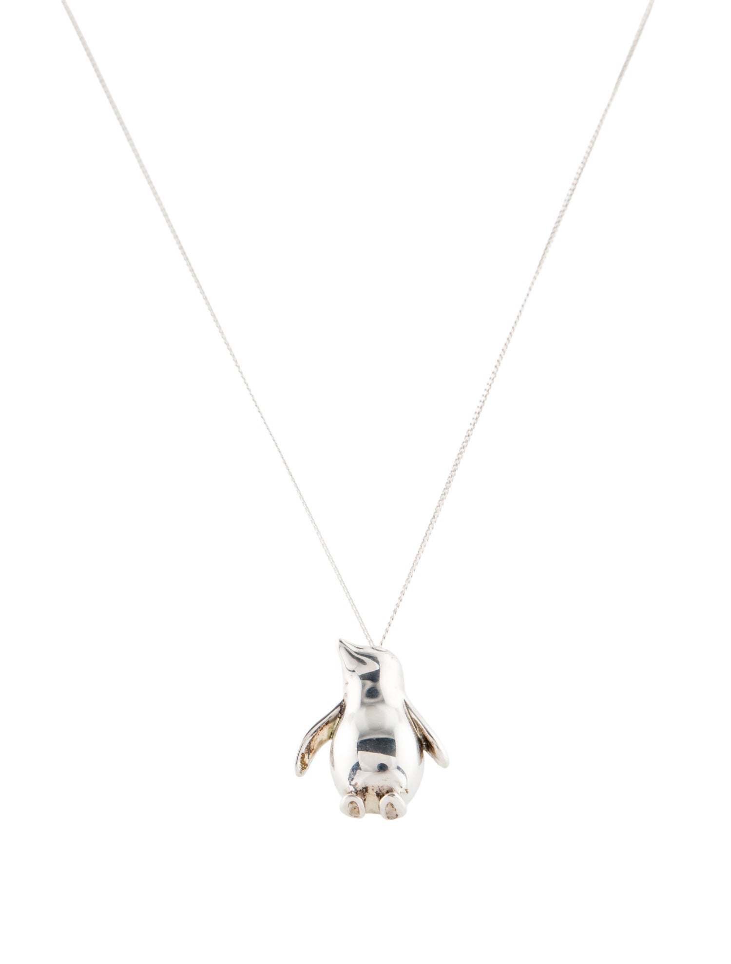 Tiffany & Co. Vintage Penguin Pendant Necklace