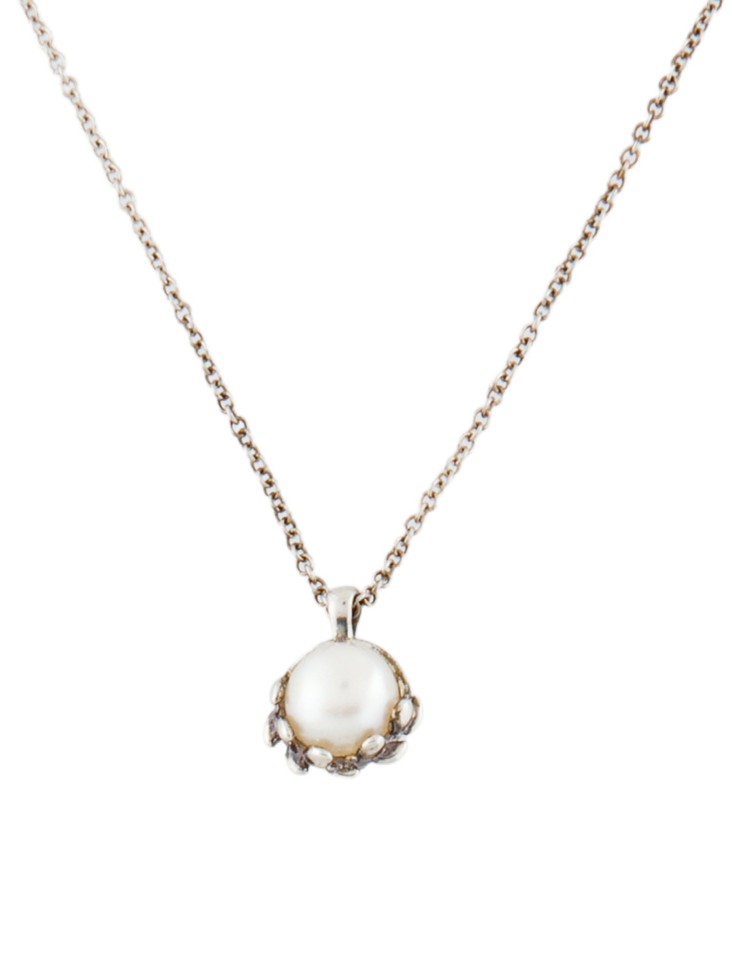 Tiffany & Co. Pearl Olive Leaf Pendant