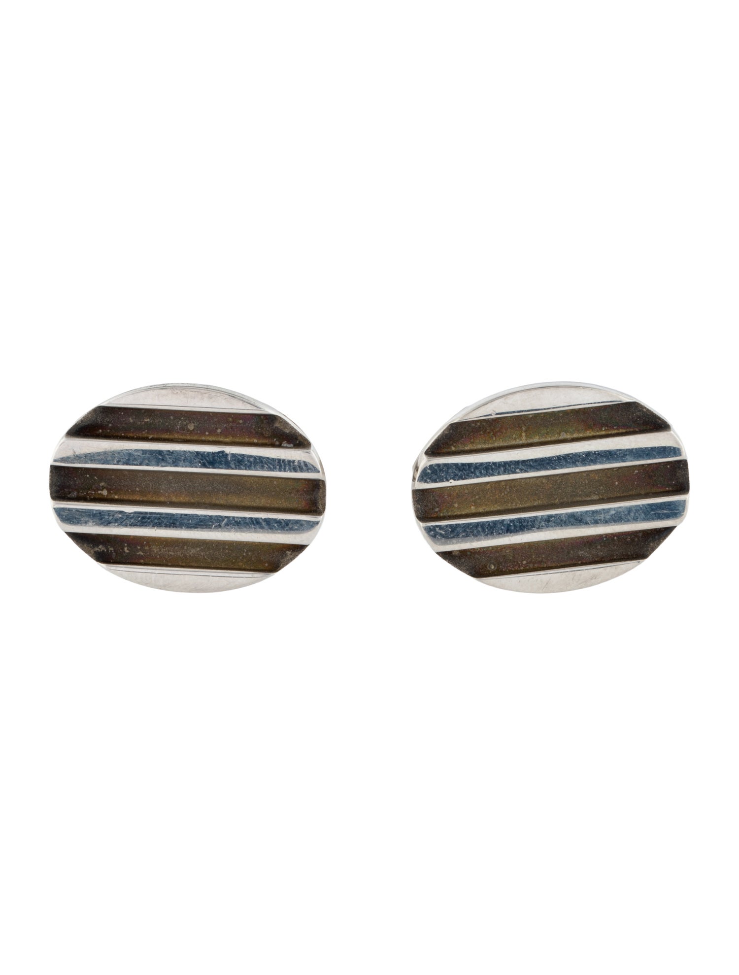 Tiffany & Co. Vintage Grooved Cufflinks