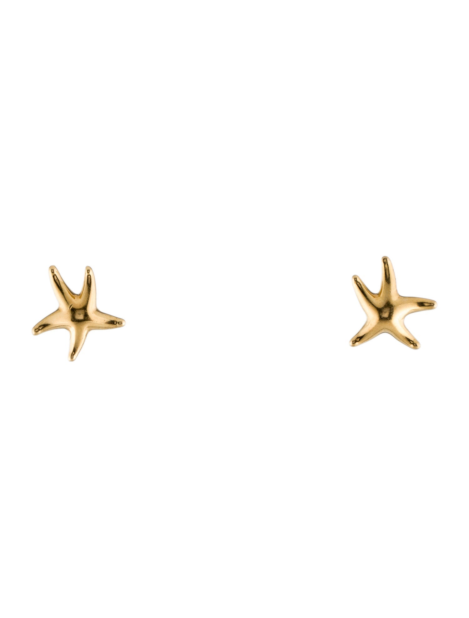 Tiffany & Co. 18K Starfish Stud Earrings