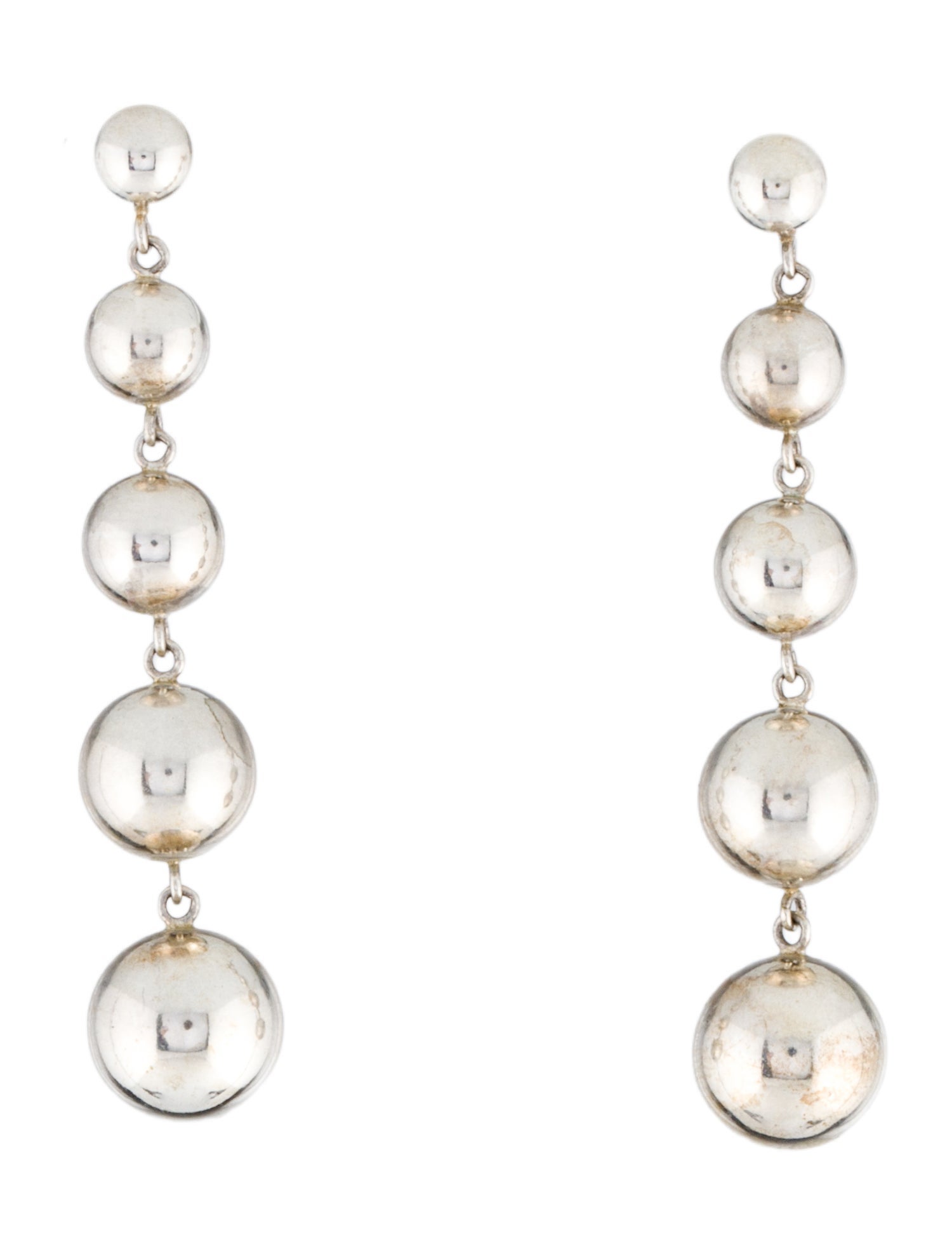 Tiffany & Co. Graduated Ball Drop Earrings