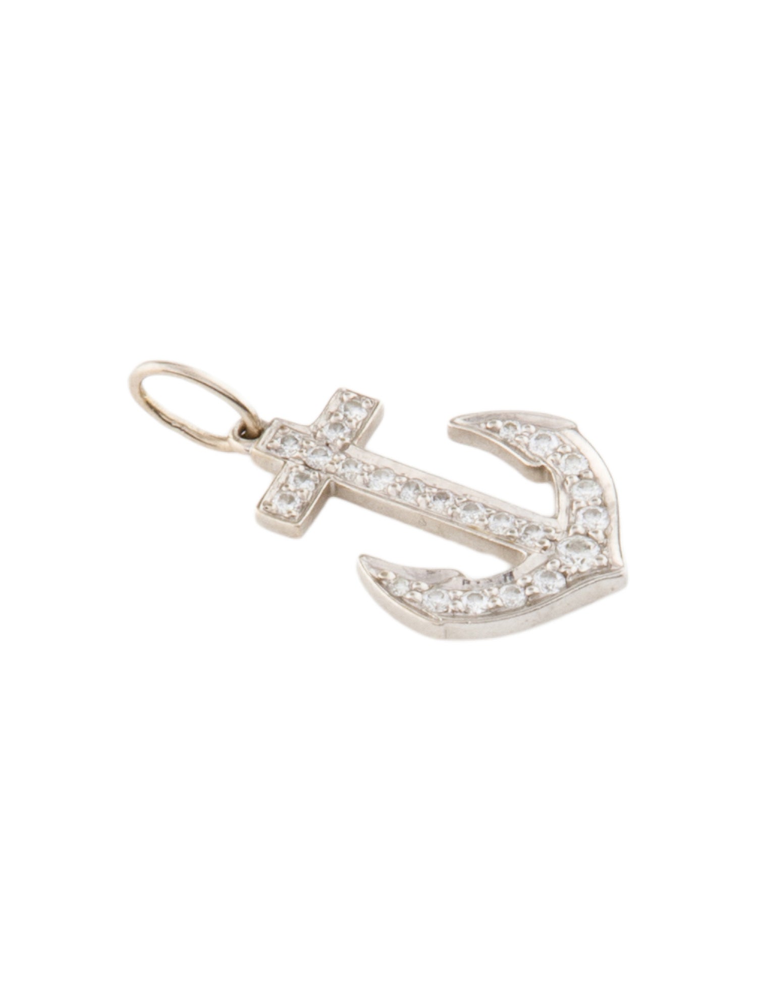 Tiffany & Co. Platinum Diamond Anchor Charm