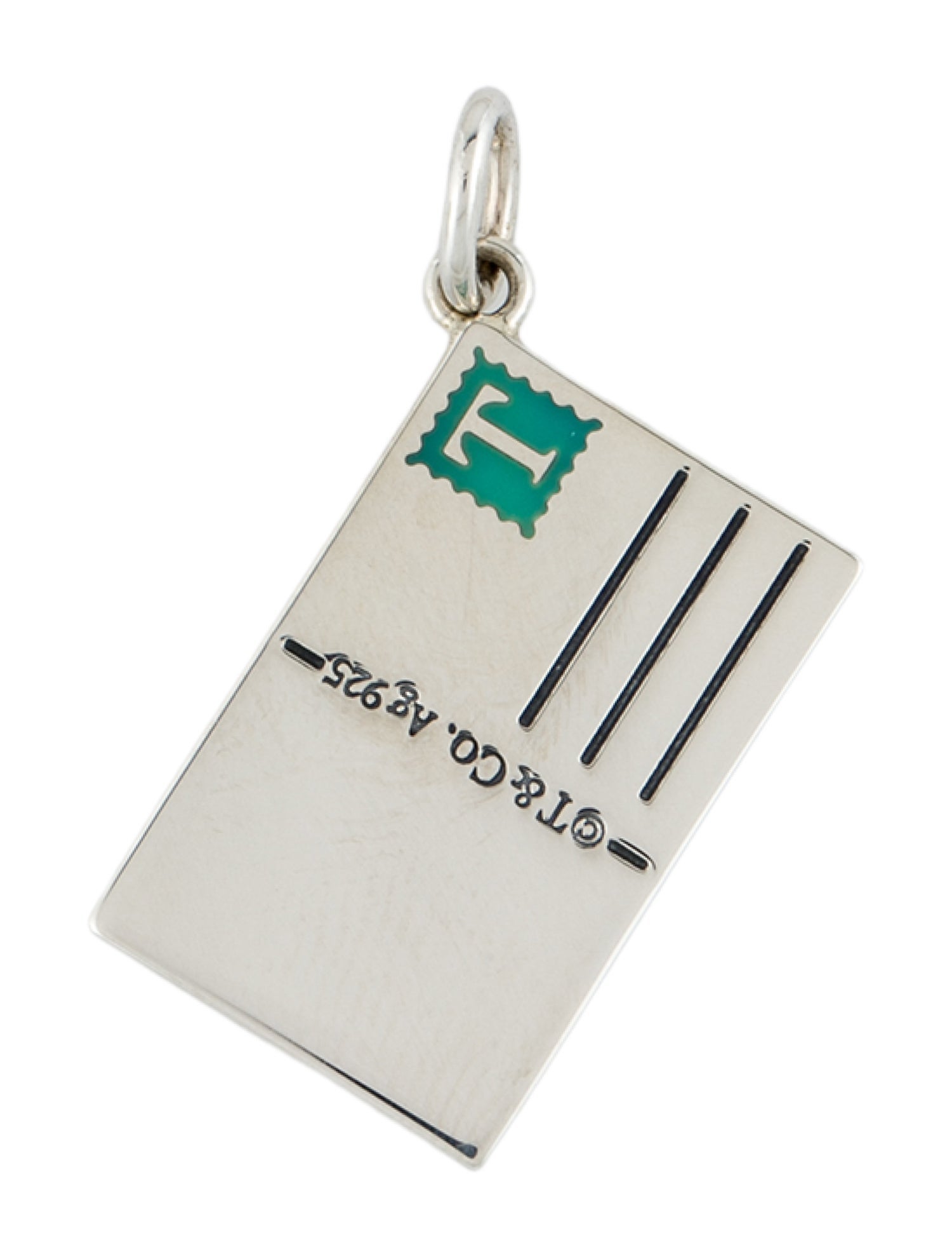 Tiffany & Co. Enamel 'Greetings from Washington DC' Postcard Charm