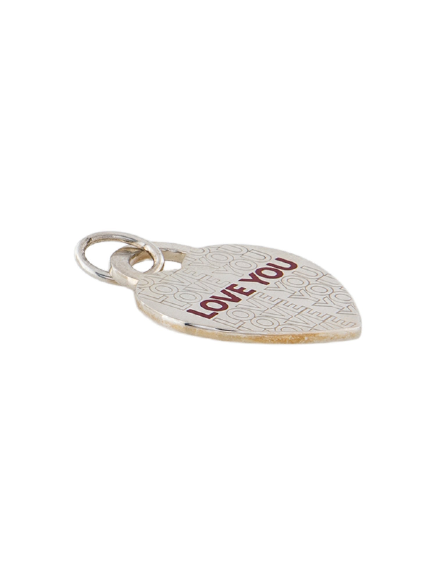 Tiffany & Co. Enamel 'Love You' Heart Tag Pendant