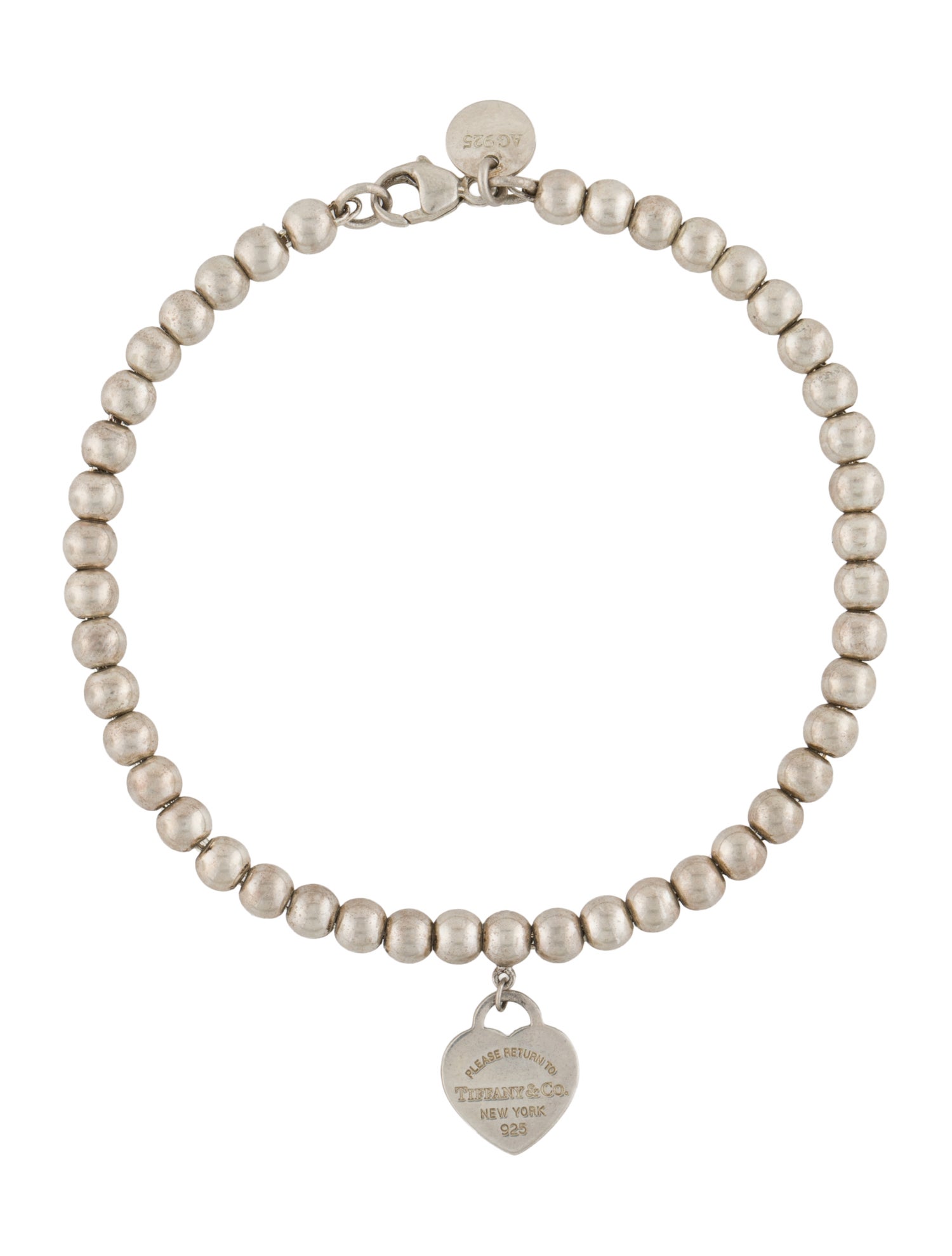 Tiffany & Co. Tiffany Blue Heart Tag Bead Bracelet