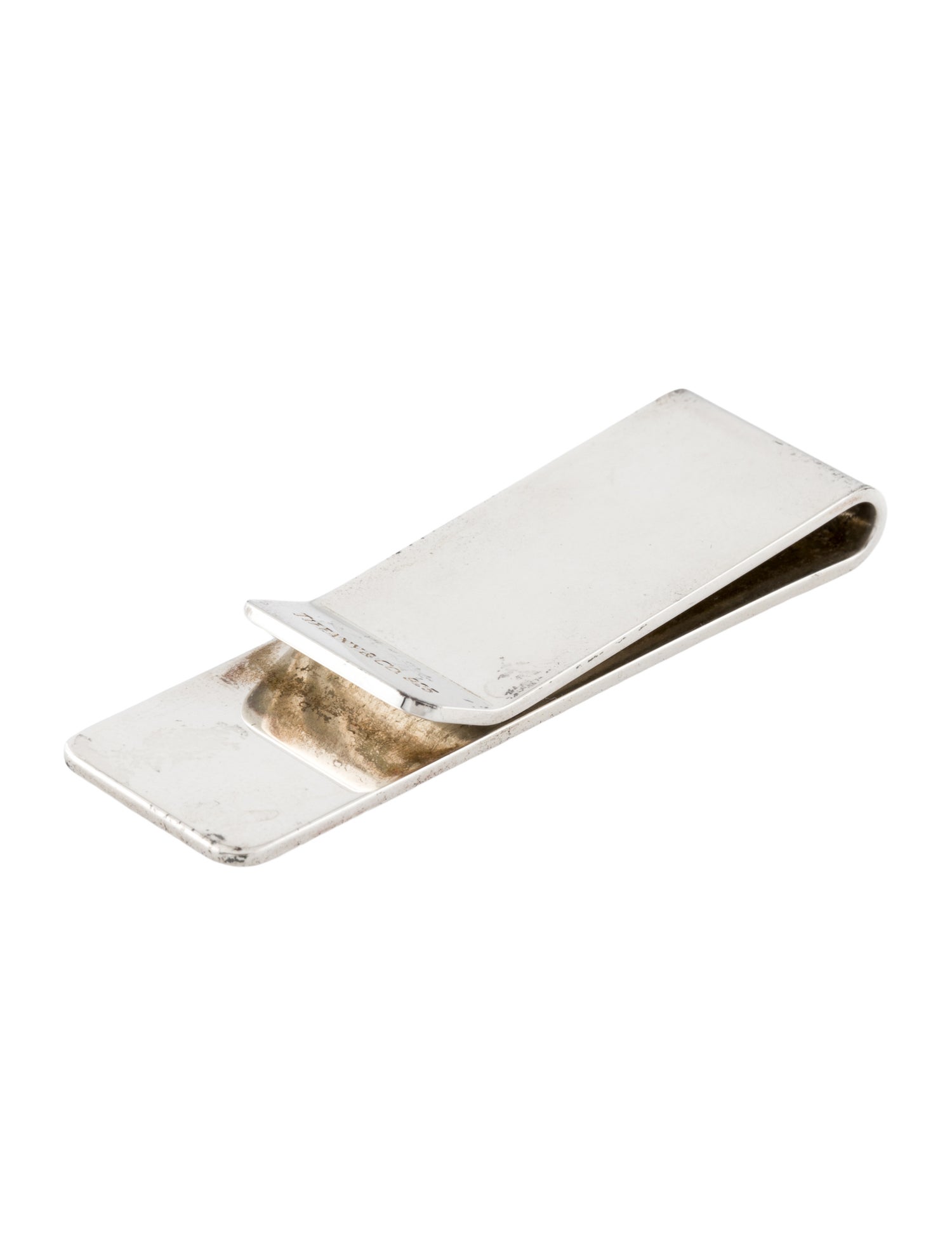 Tiffany & Co. Sterling Silver & 18K Gold Money Clip - Gold Money