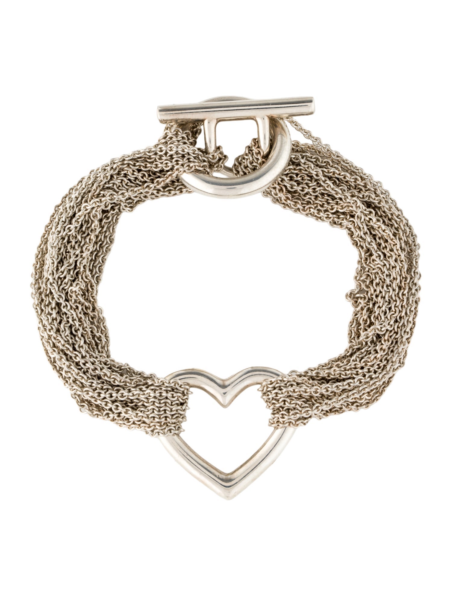 Tiffany & Co. Mesh Heart Bracelet
