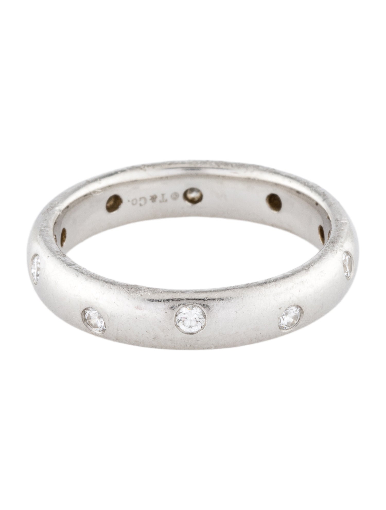 Tiffany & Co. Platinum Diamond Etoile Band