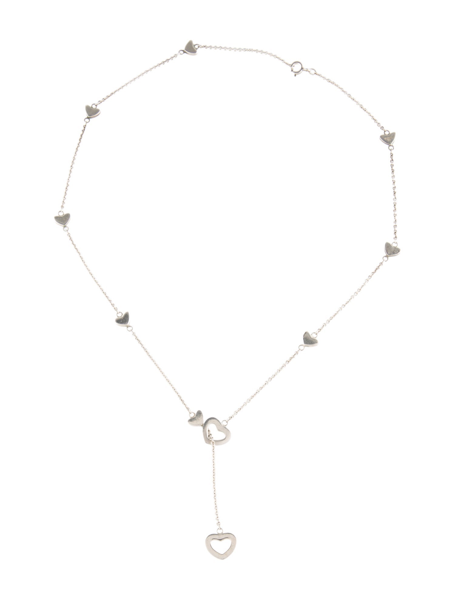 Tiffany & Co. Vintage Heart Lariat Necklace