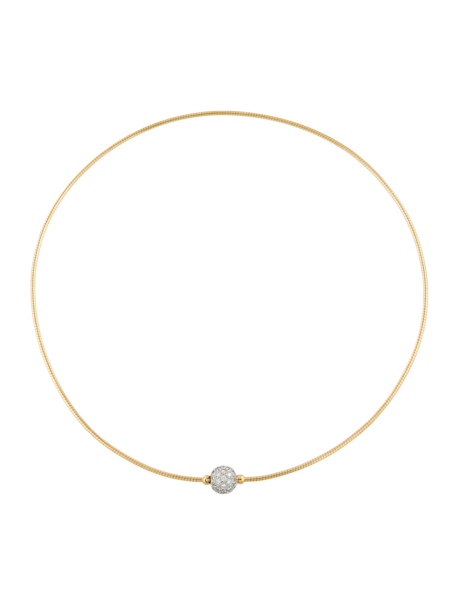 Tiffany & Co. 1.00ctw Diamond Ball Necklace
