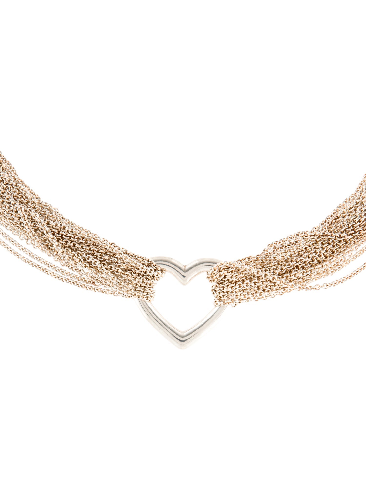 Tiffany & Co. Heart Multistrand Toggle Necklace