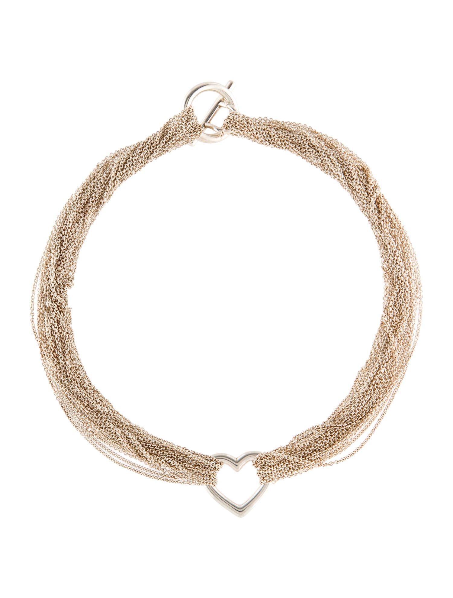 Tiffany & Co. Heart Multistrand Toggle Necklace