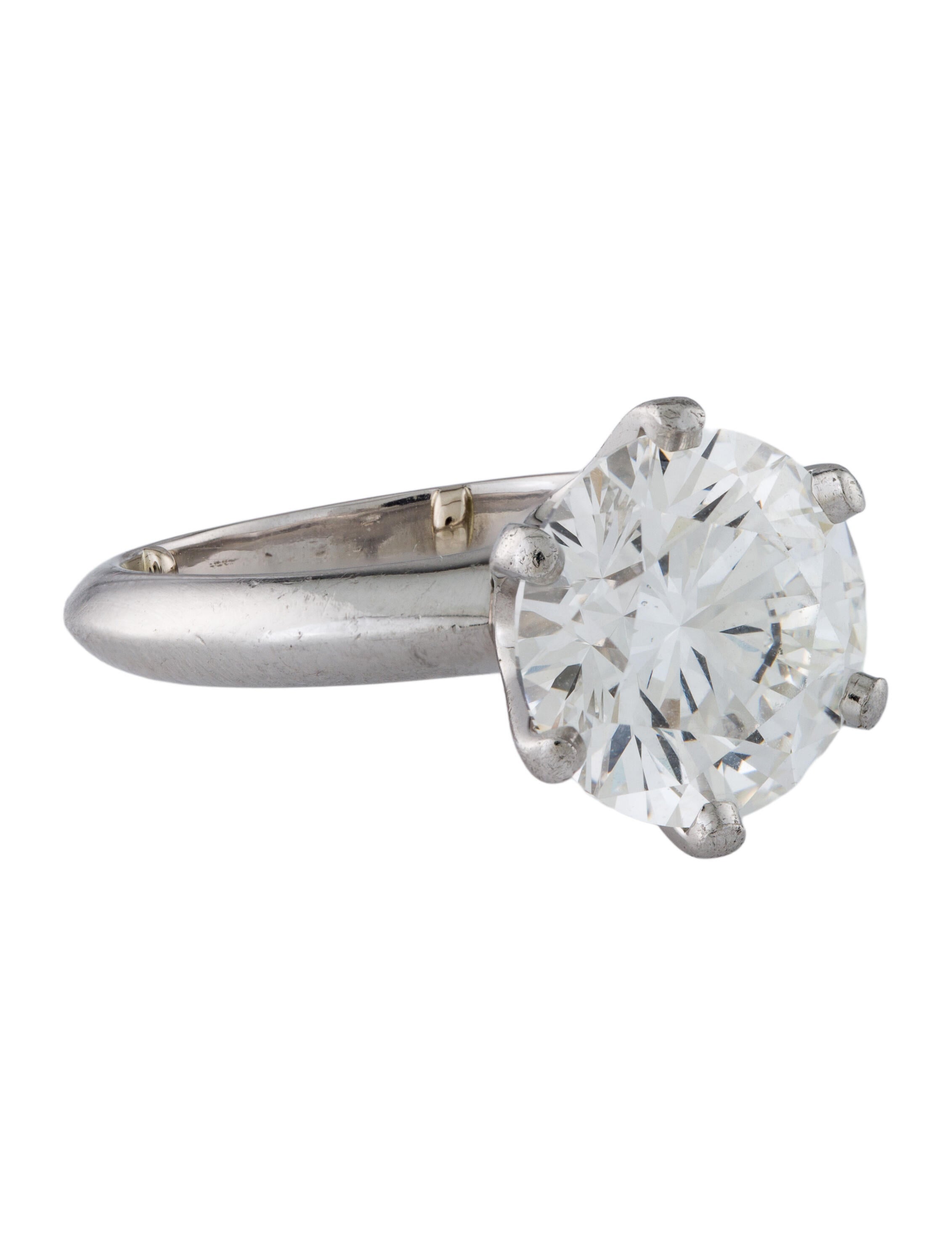 Tiffany & Co. Platinum 4.24ct Diamond Engagement Ring